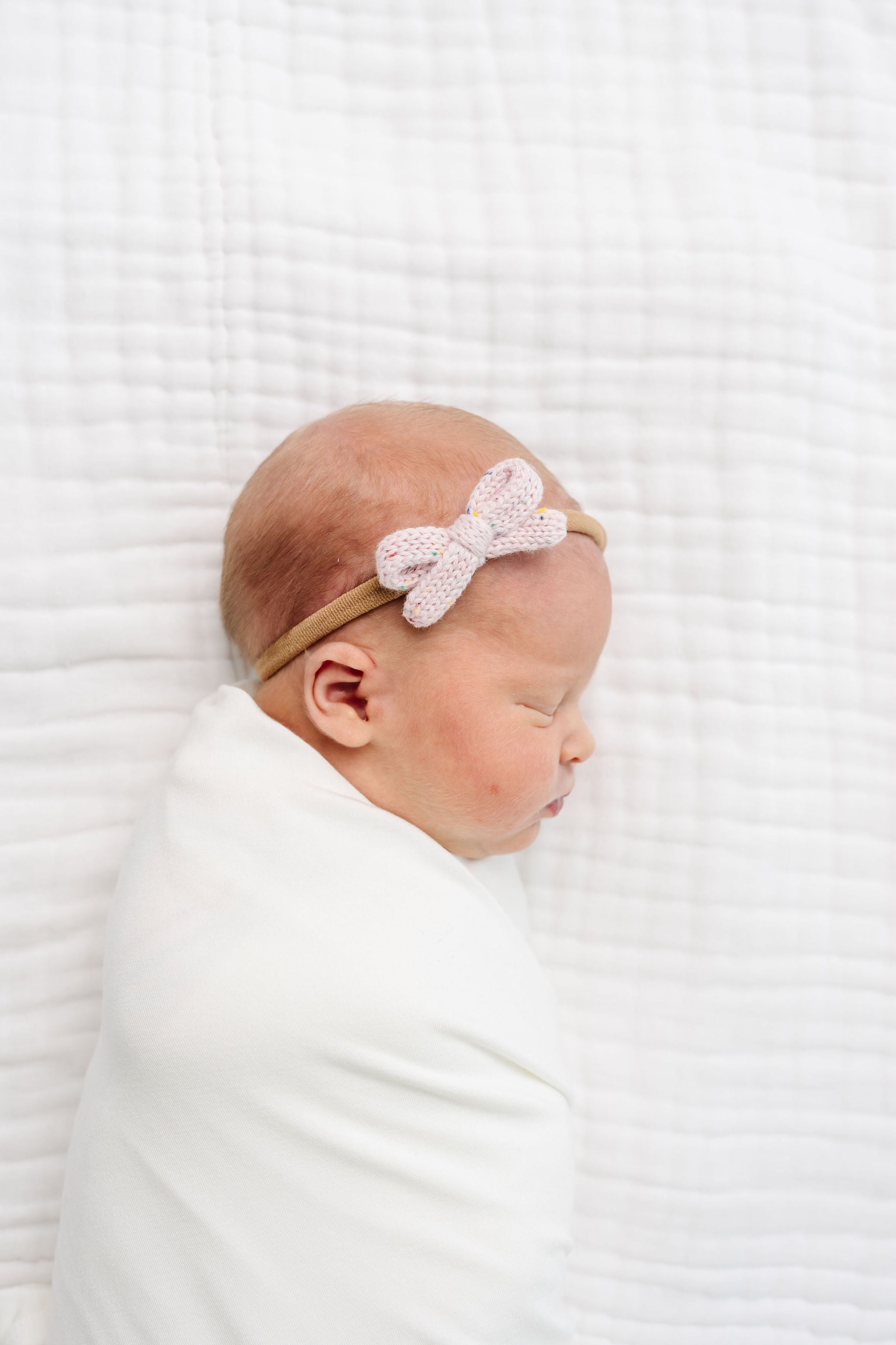 Sweater Bow - Blossom Speckle Knit Headband