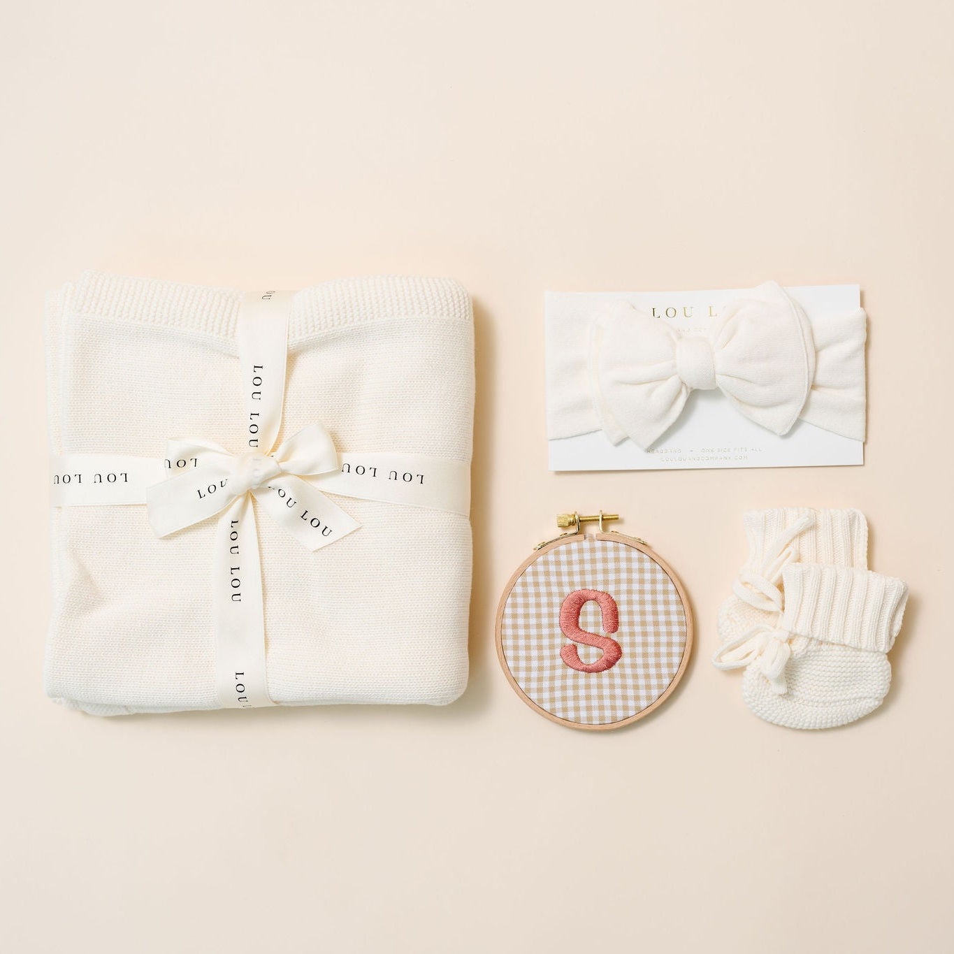Embroidered Baby Name Announcement Hoop