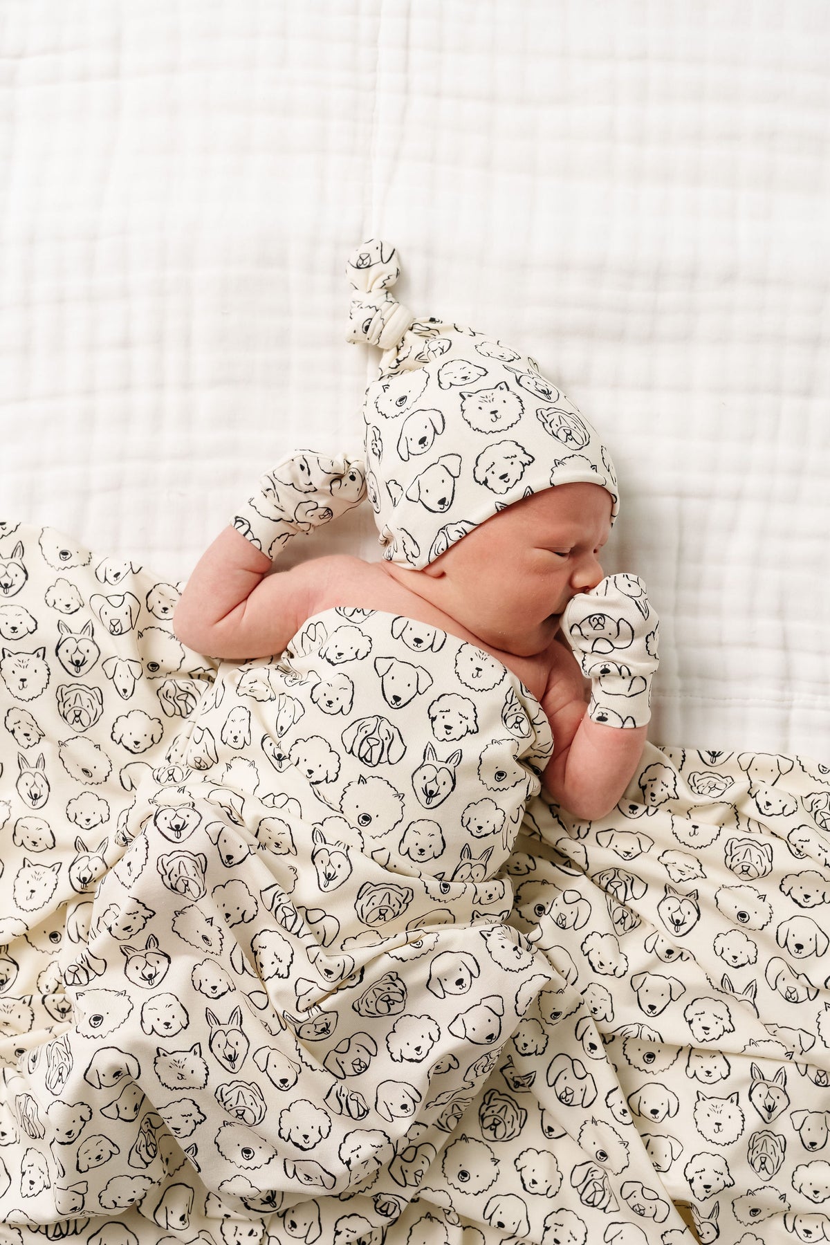 Dane Newborn Hat Bundle + Zipper Footie