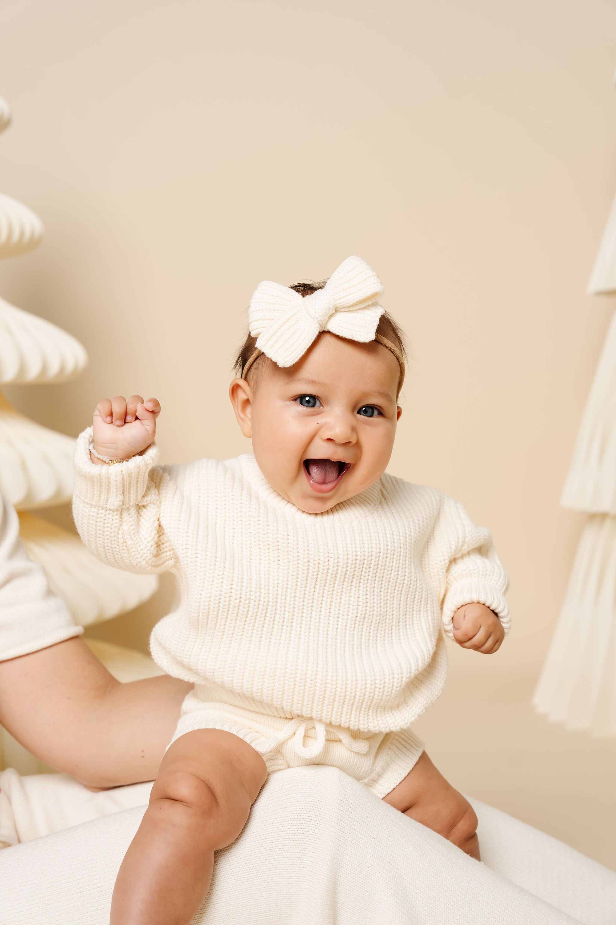 Sweater Bow 3 Pack - Ballet Chunky Knit Headband
