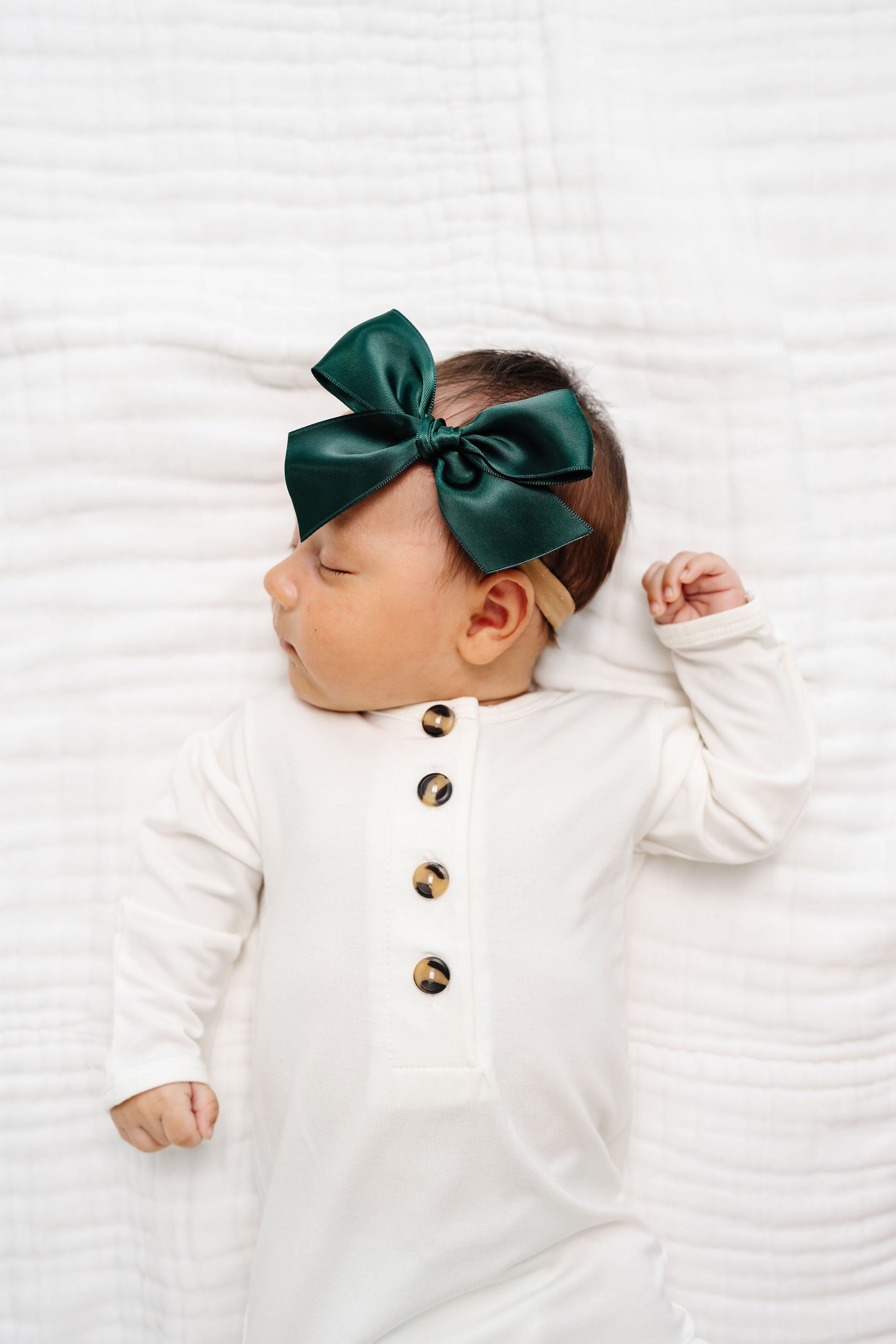 Satin Bow - Evergreen