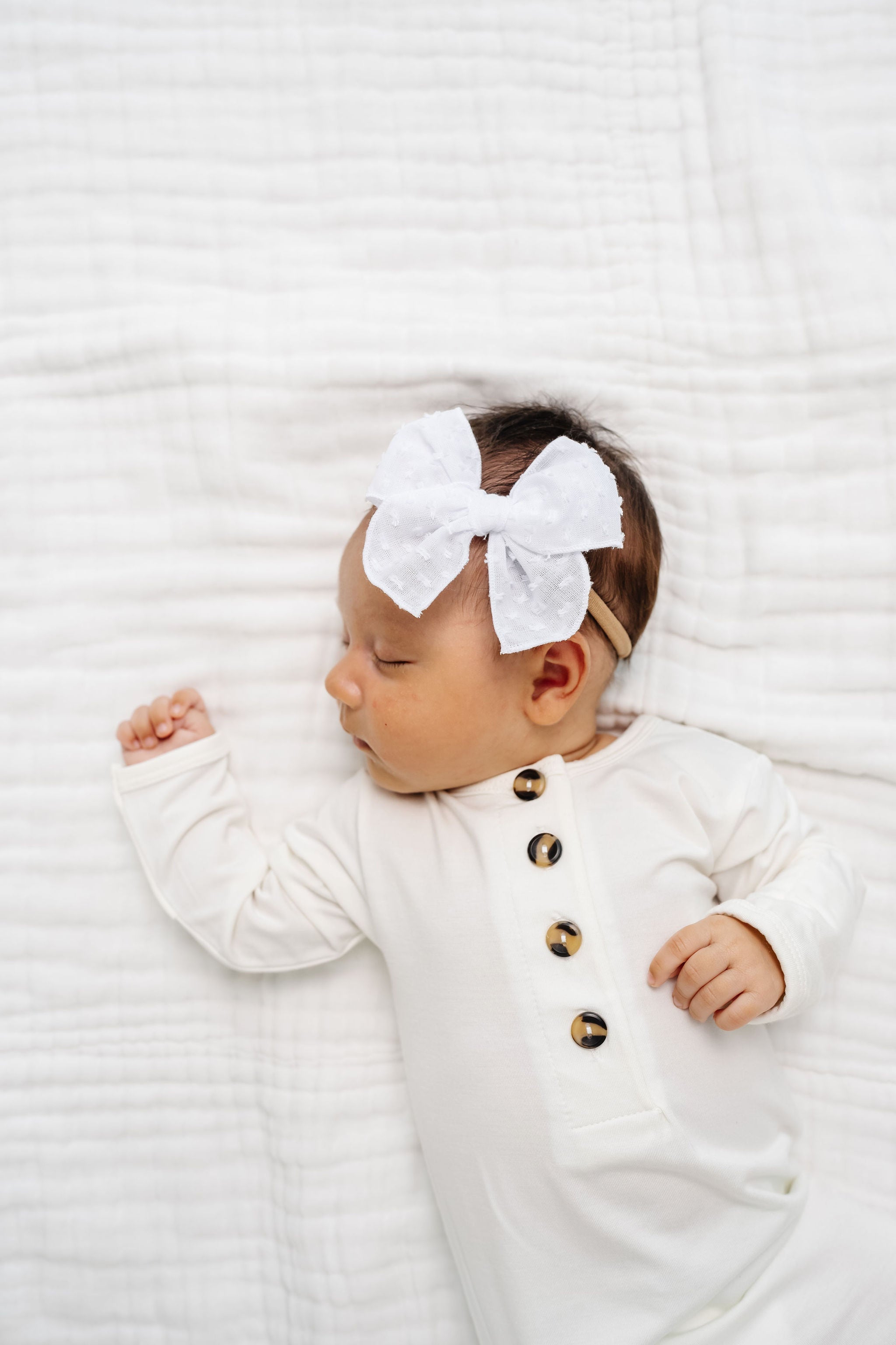 Cloud Muslin™ Heirloom Bow - White