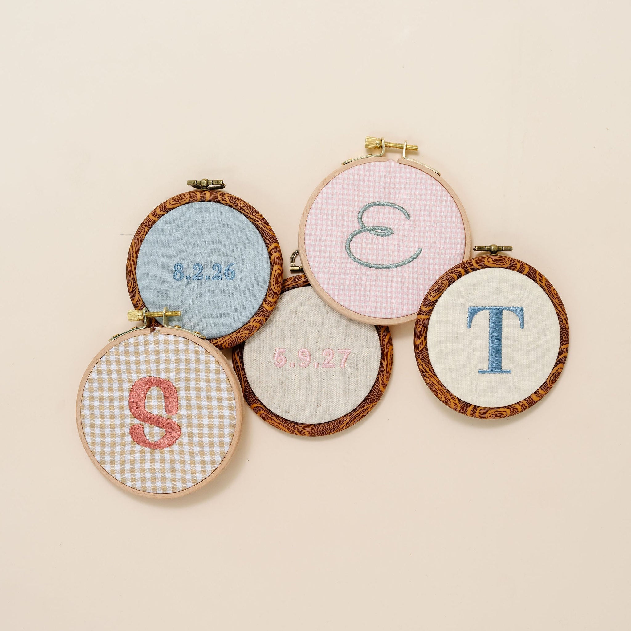 Embroidered Baby Name Announcement Hoop