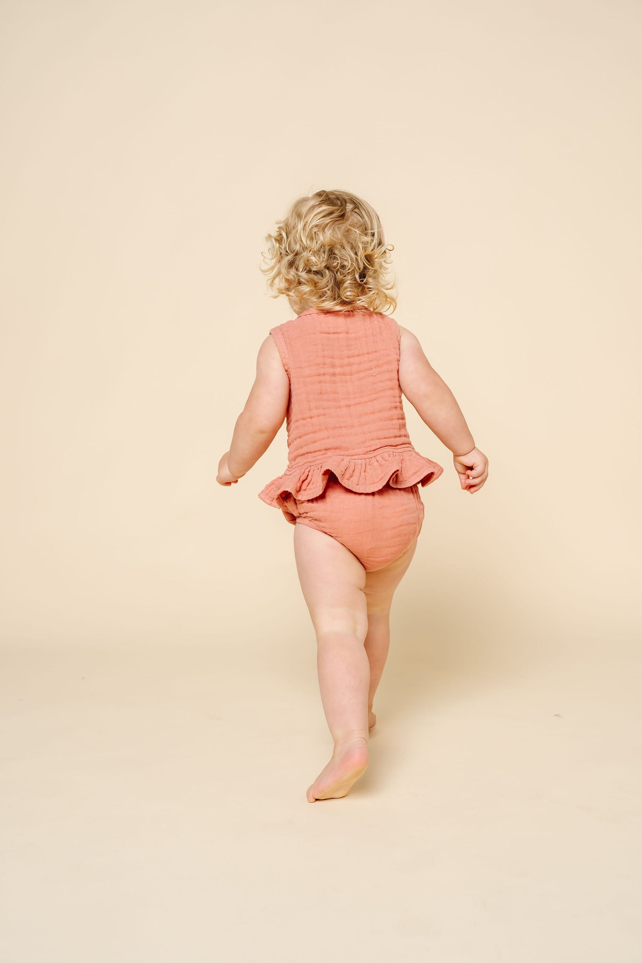 Ruffle Tank - Rose