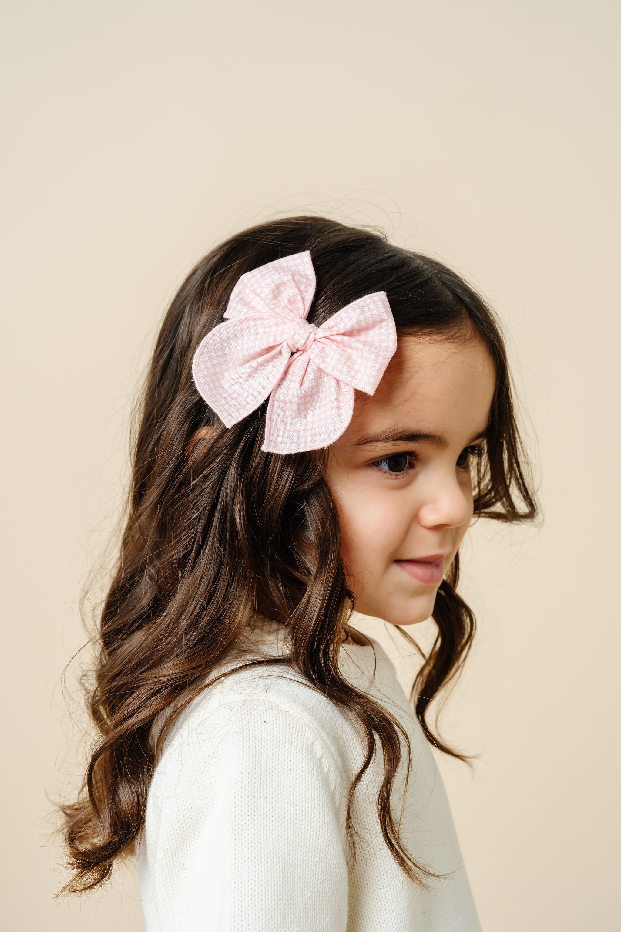 Heirloom Bow - Petal Gingham Clip