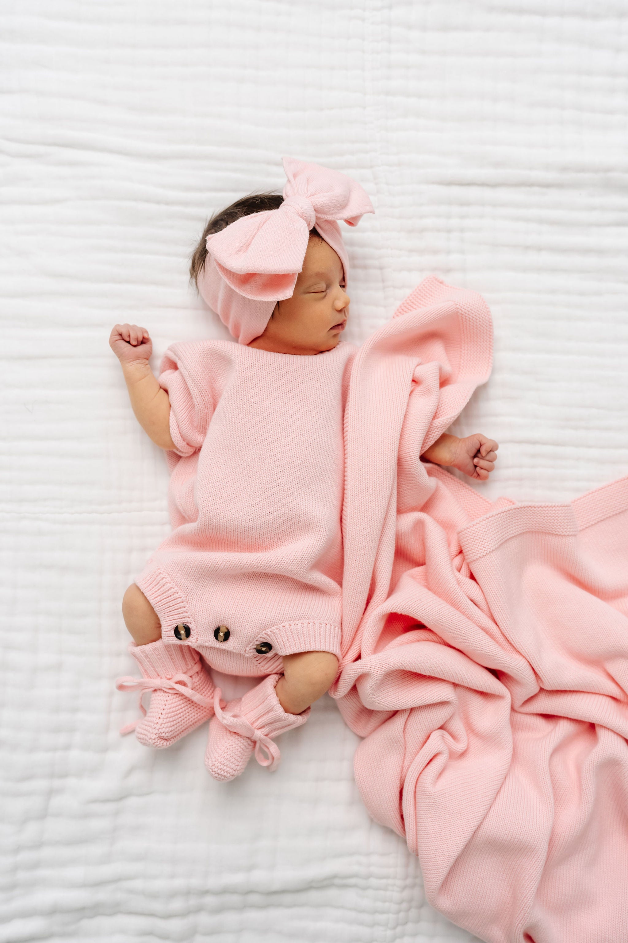 Knit Blanket - Blush