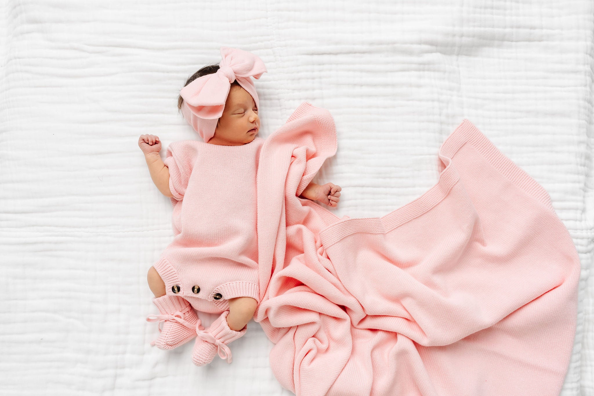 Knit Blanket - Blush