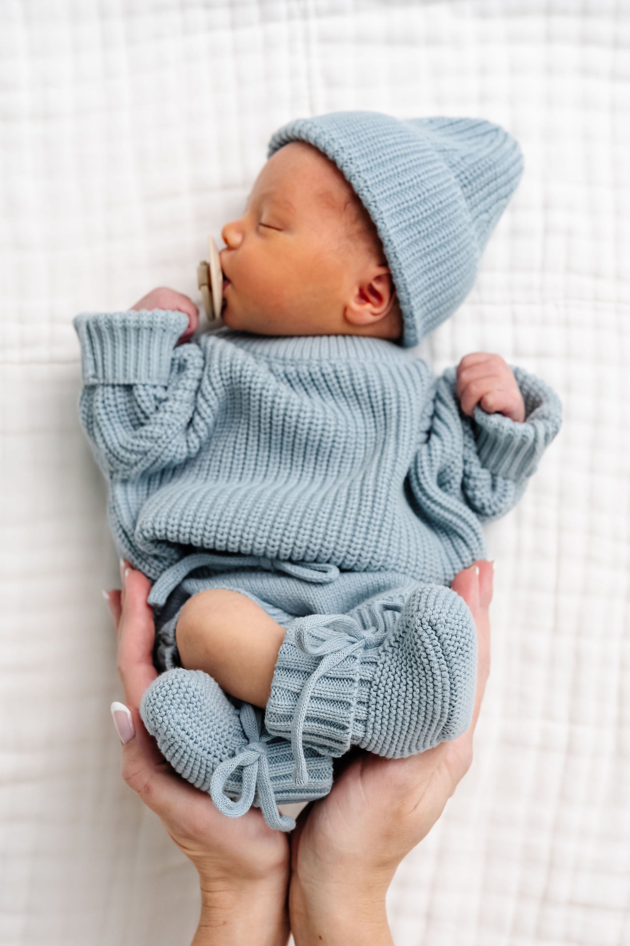 Knit Booties - Steele