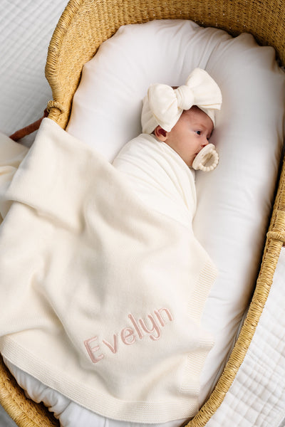 Knit Blanket - Tan