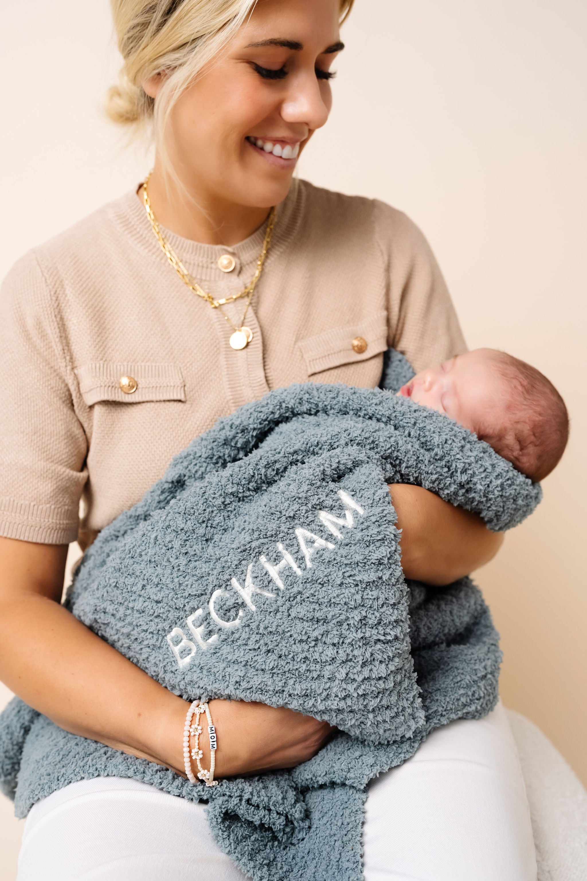 Chenille Blanket - Sky Blue - Small & Large