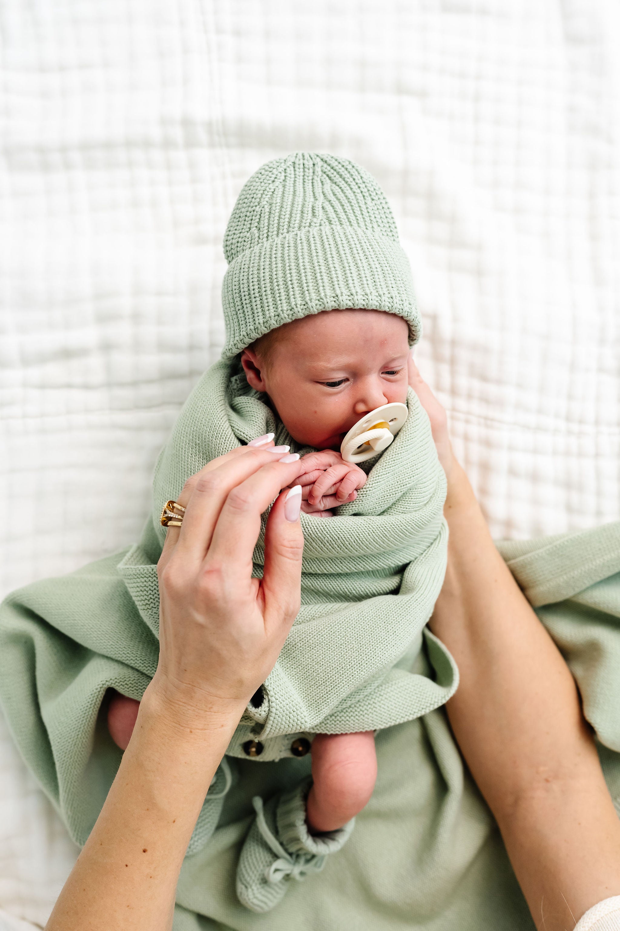 Knit Beanie Bundle - Sage
