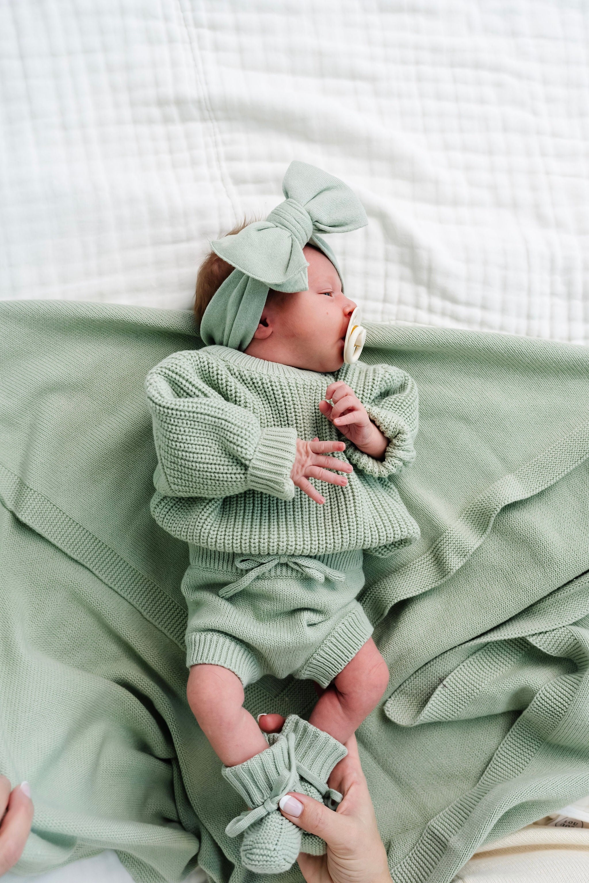 Knit Headband Bundle - Sage