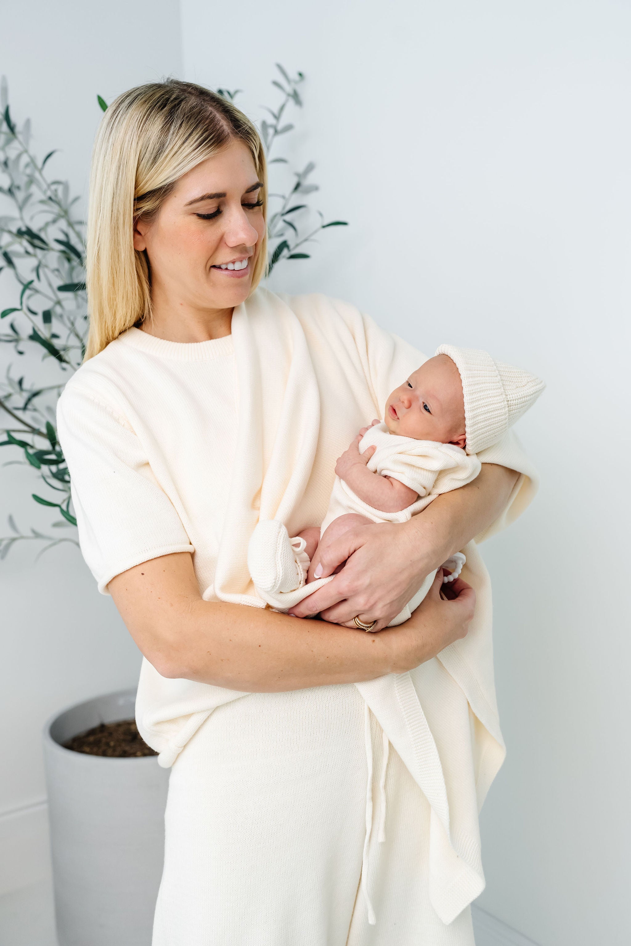 Knit Beanie Bundle - Ivory