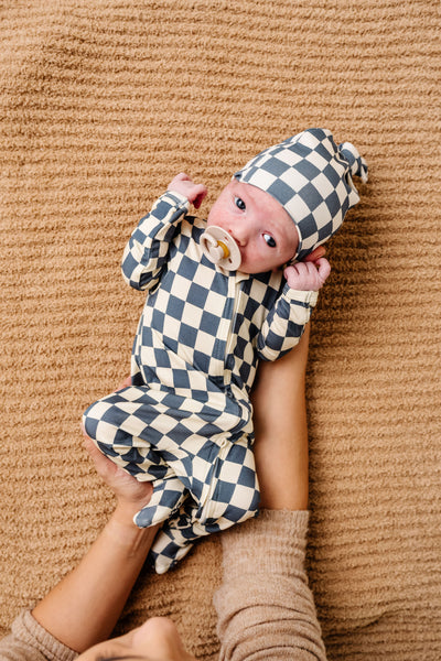 Miles Newborn Hat Bundle + Zipper Footie