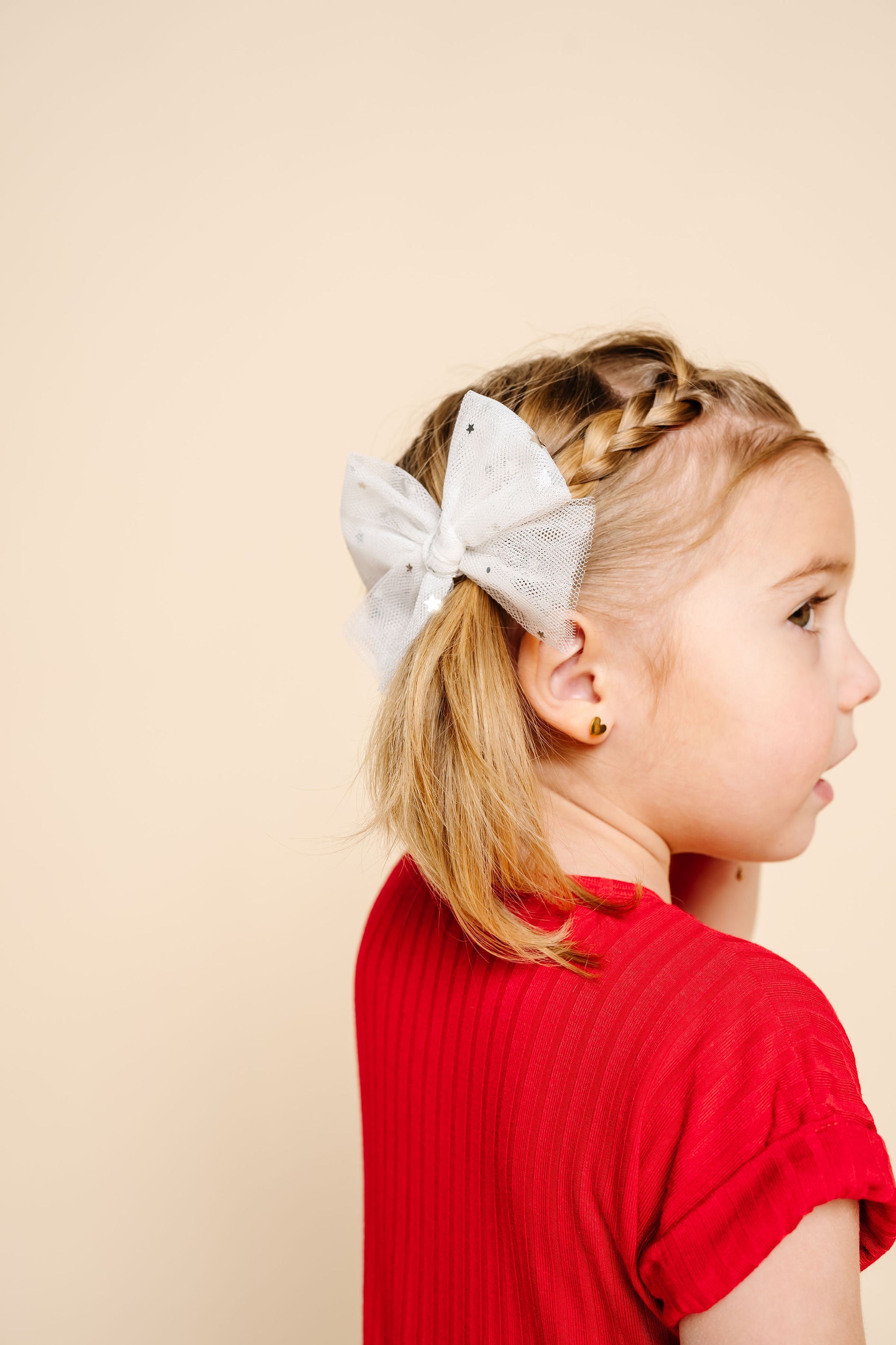 Tulle Bow - Metallic Star