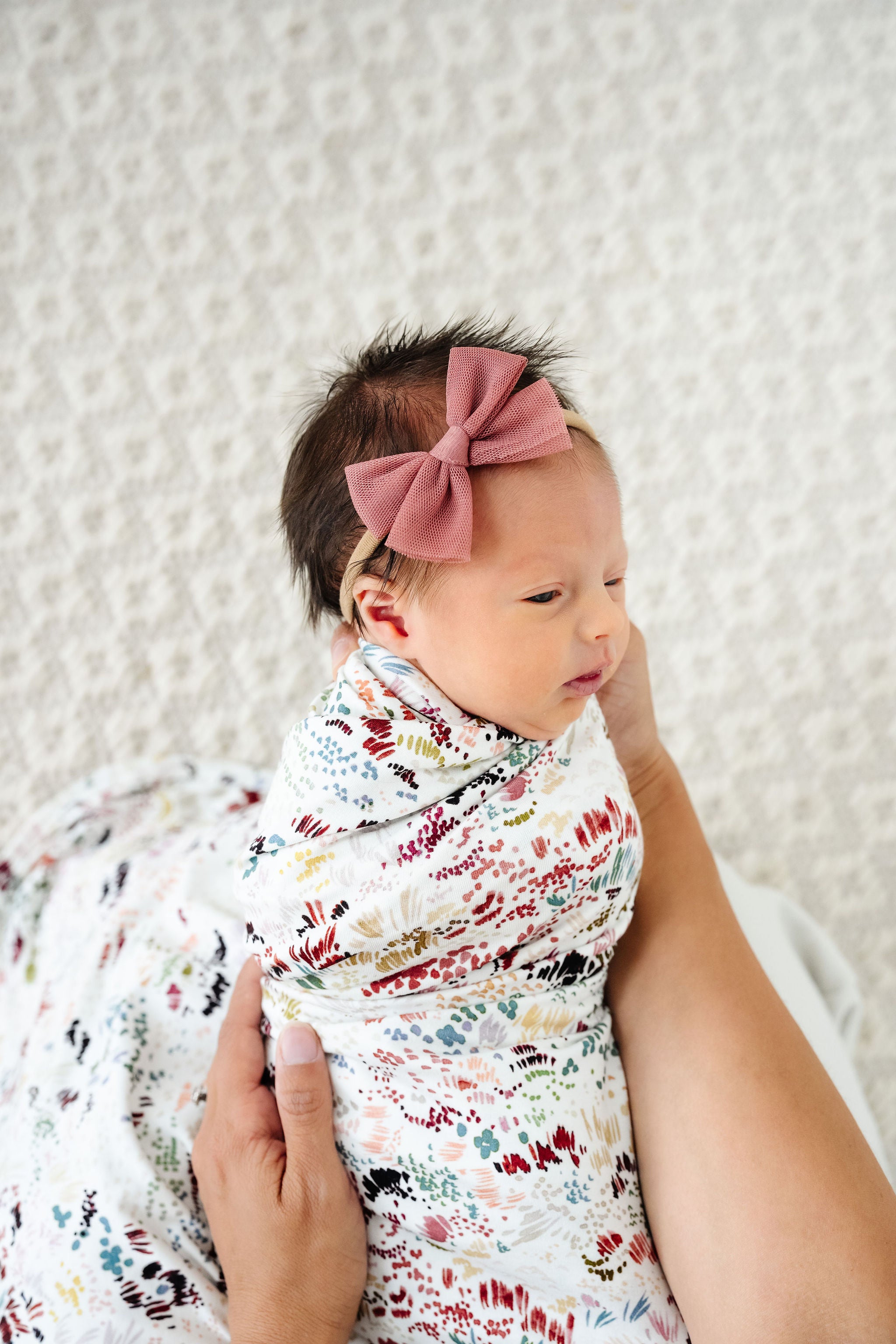 Tulle Bow - Rose