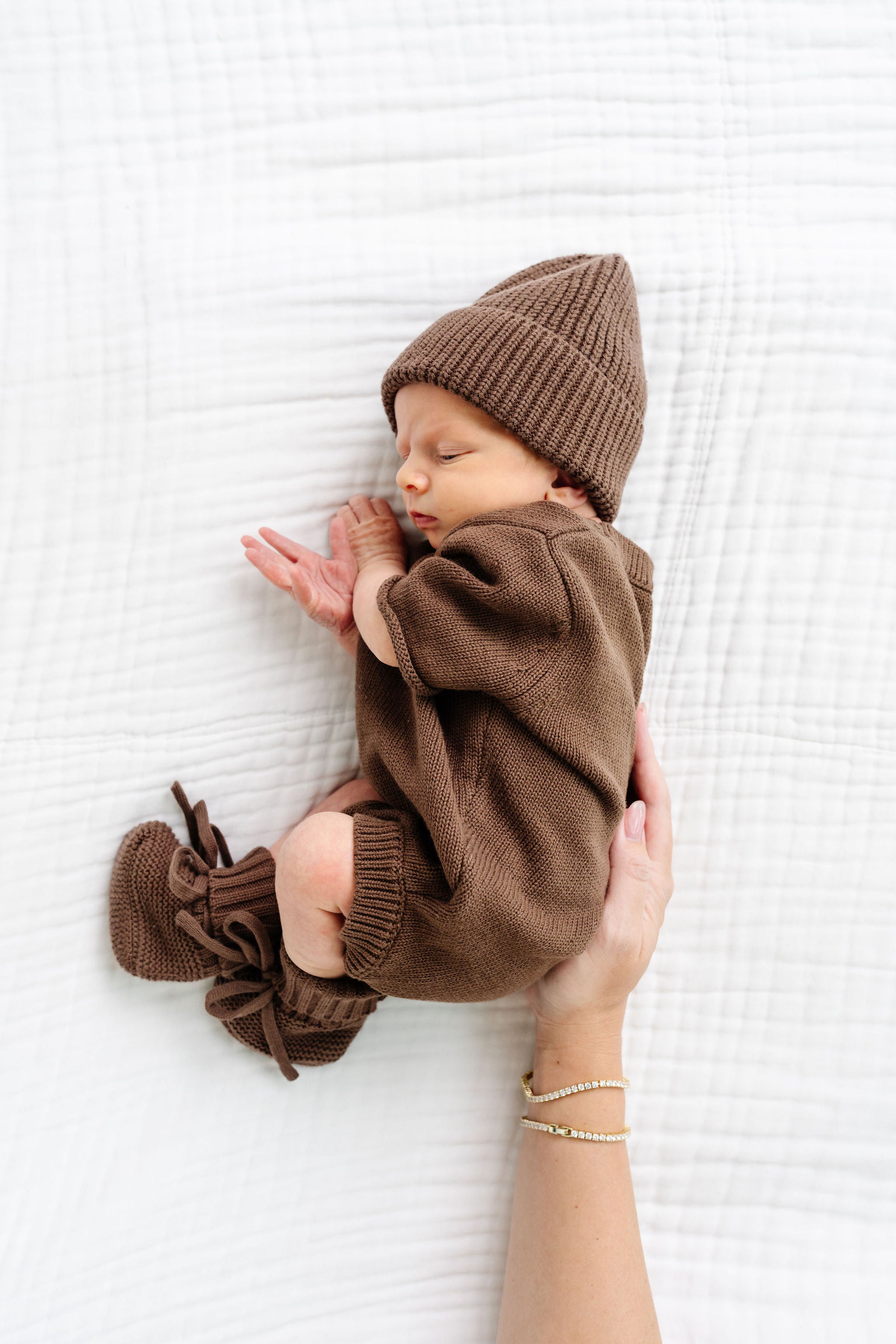 Knit Onesie - Cocoa
