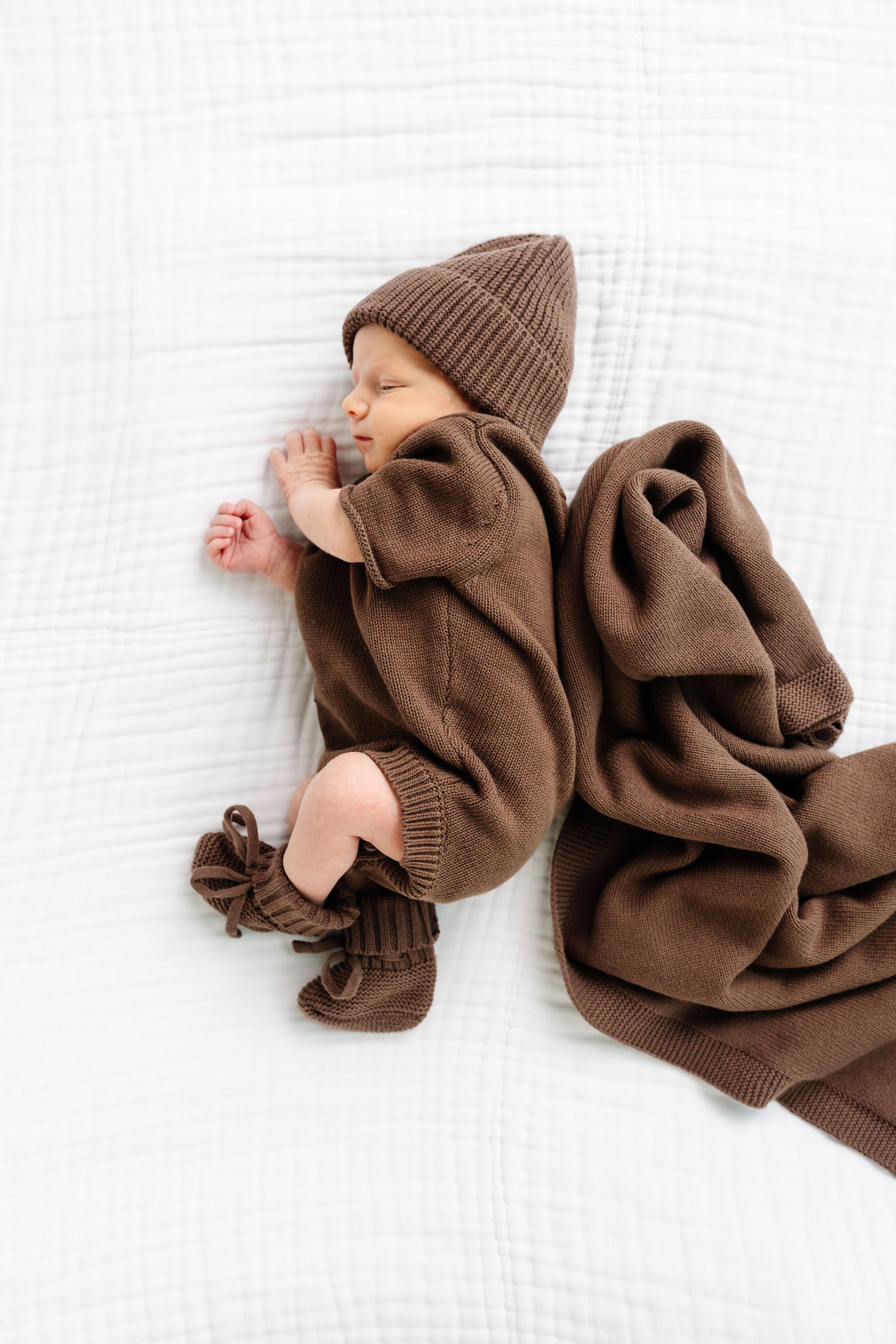 Knit Onesie - Cocoa