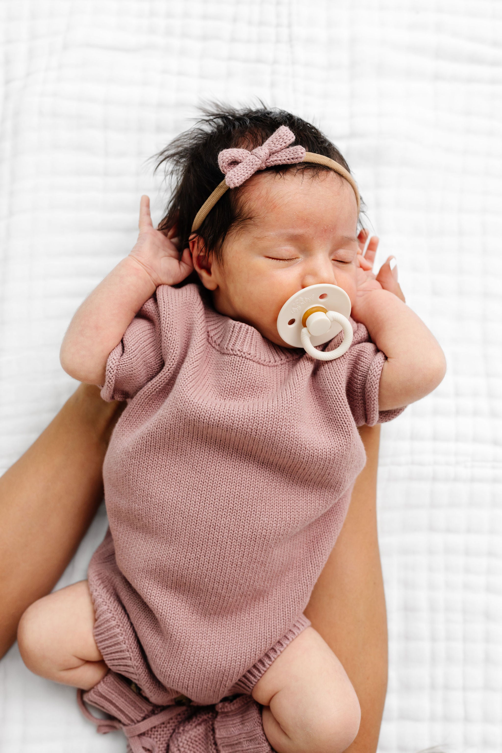 Knit Onesie - Mauve