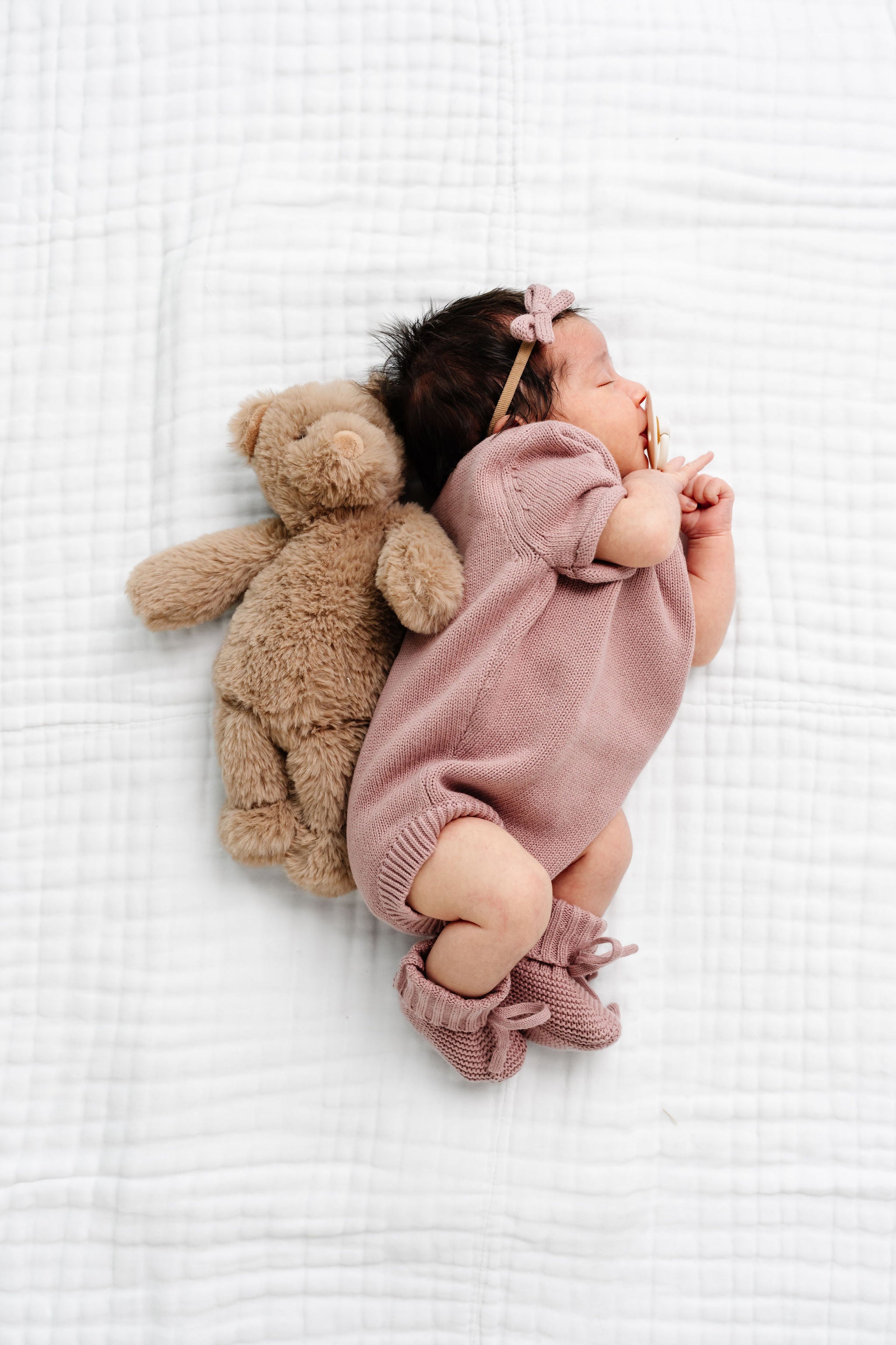 Knit Onesie - Mauve