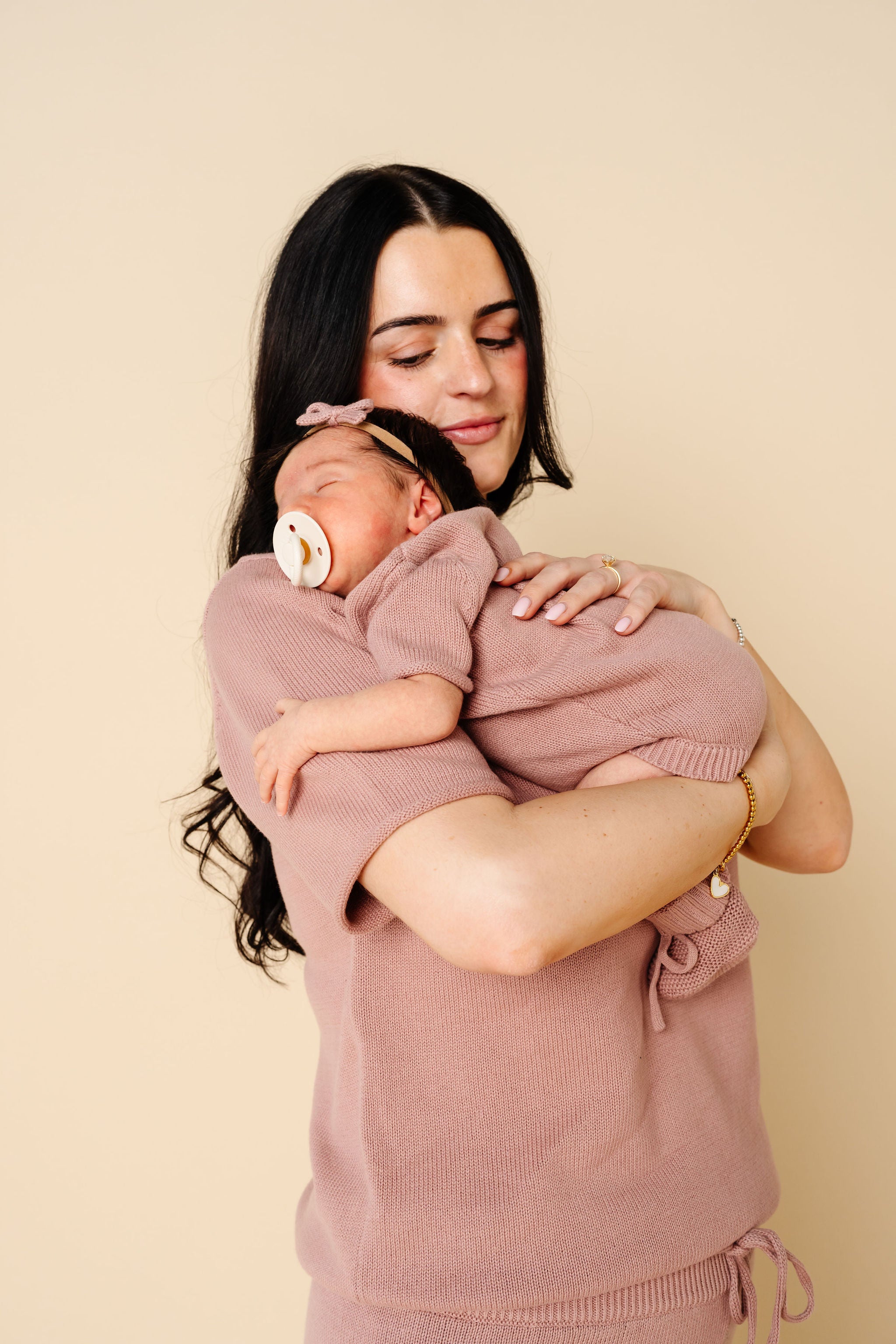 Knit Onesie - Mauve
