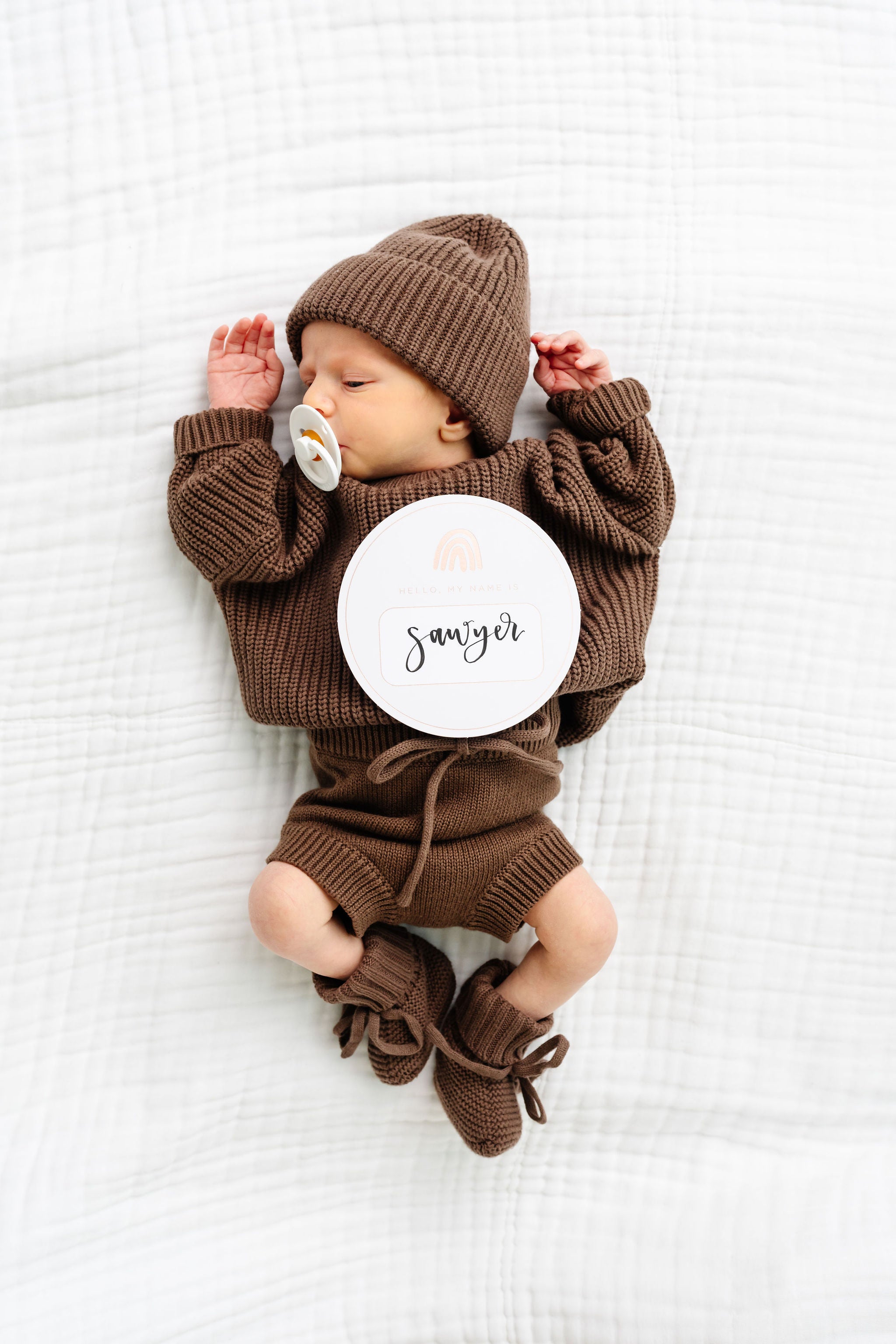 Knit Booties - Cocoa