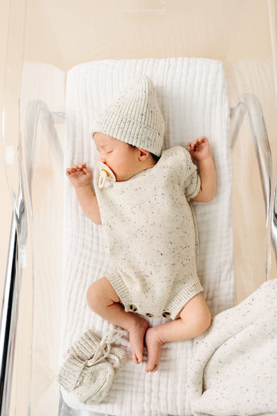 Knit Onesie - Cream Speckle