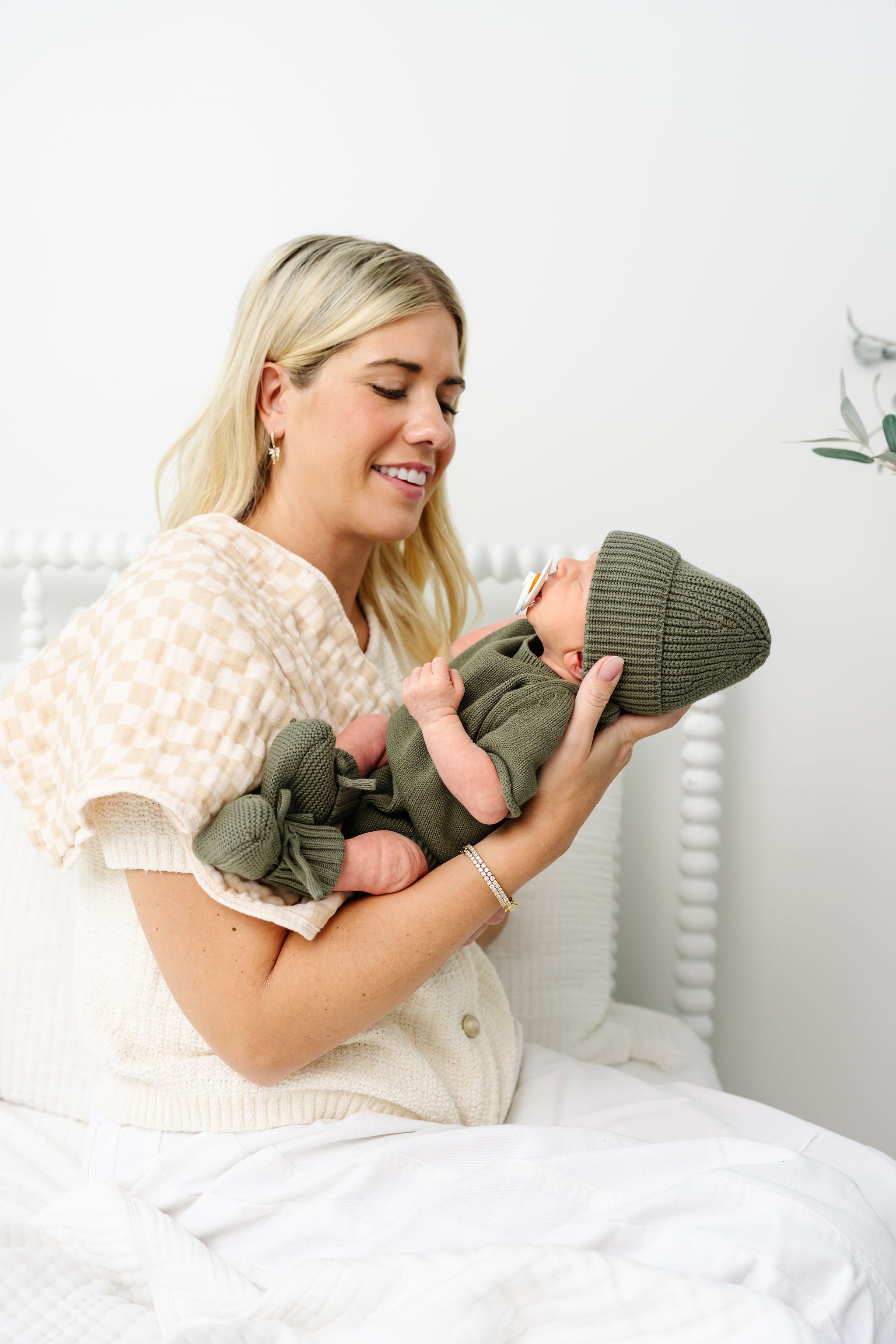 Knit Onesie - Olive