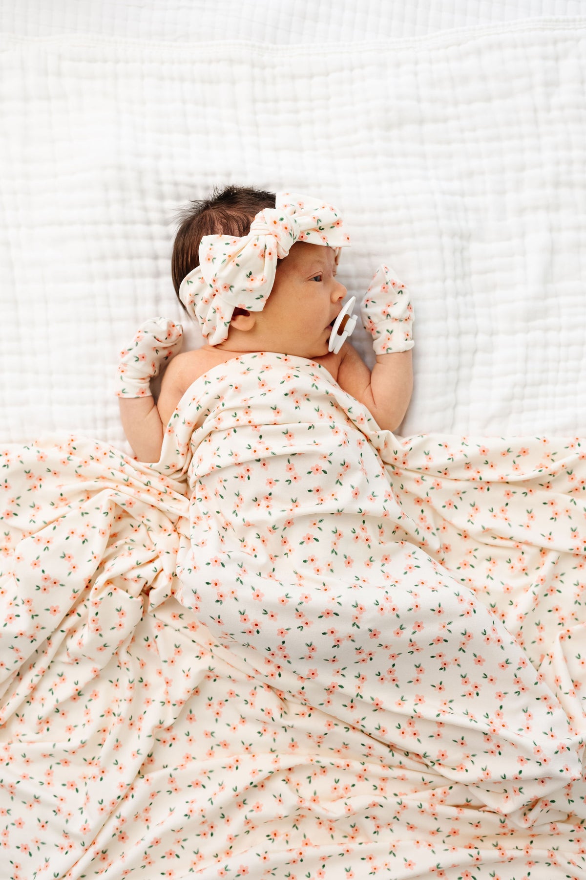 Lottie Newborn Headband Bundle + Zipper Footie