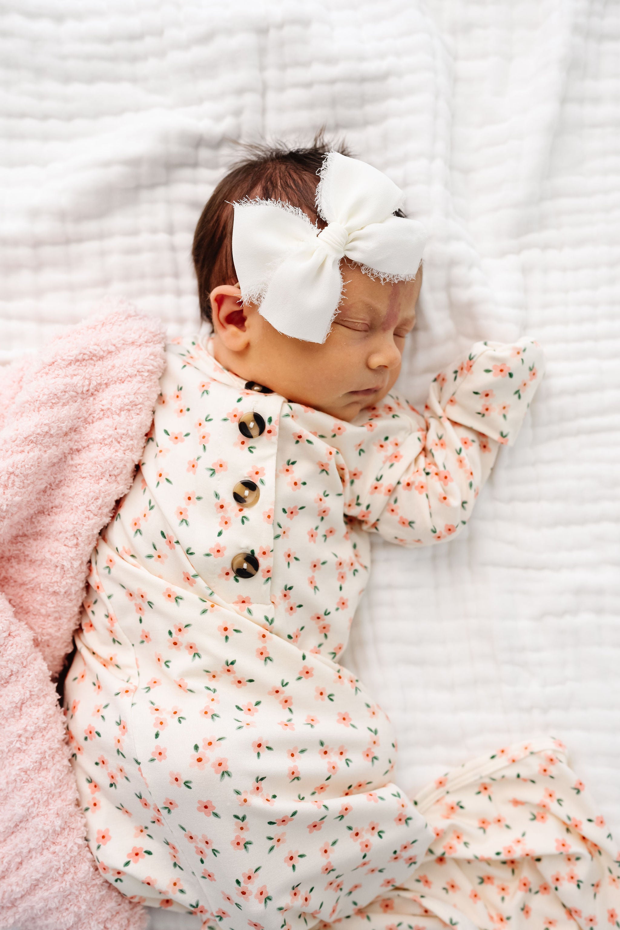 Chiffon Bow - Dove White