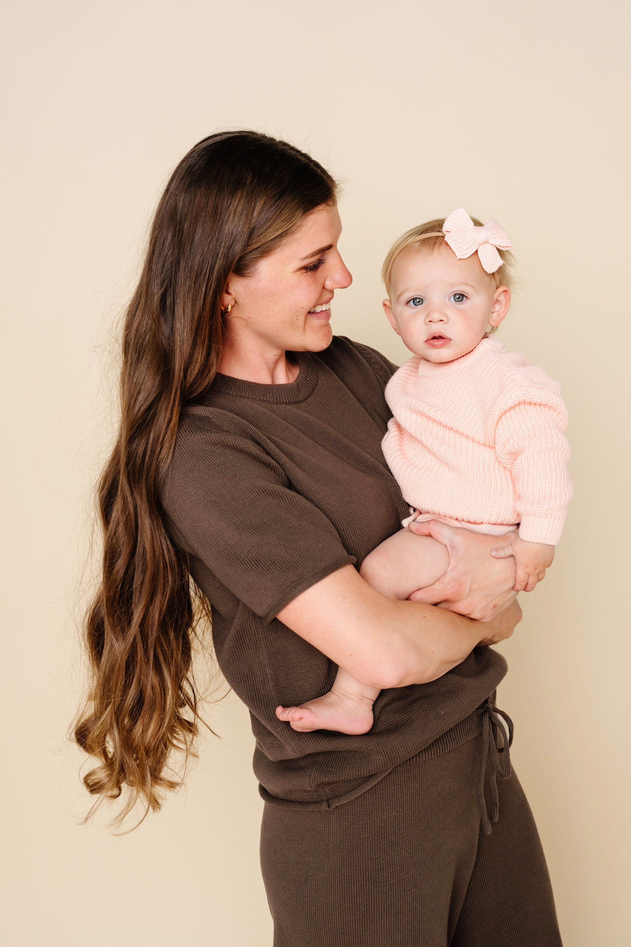 Knit Women's Short Sleeve Tee - Cocoa
