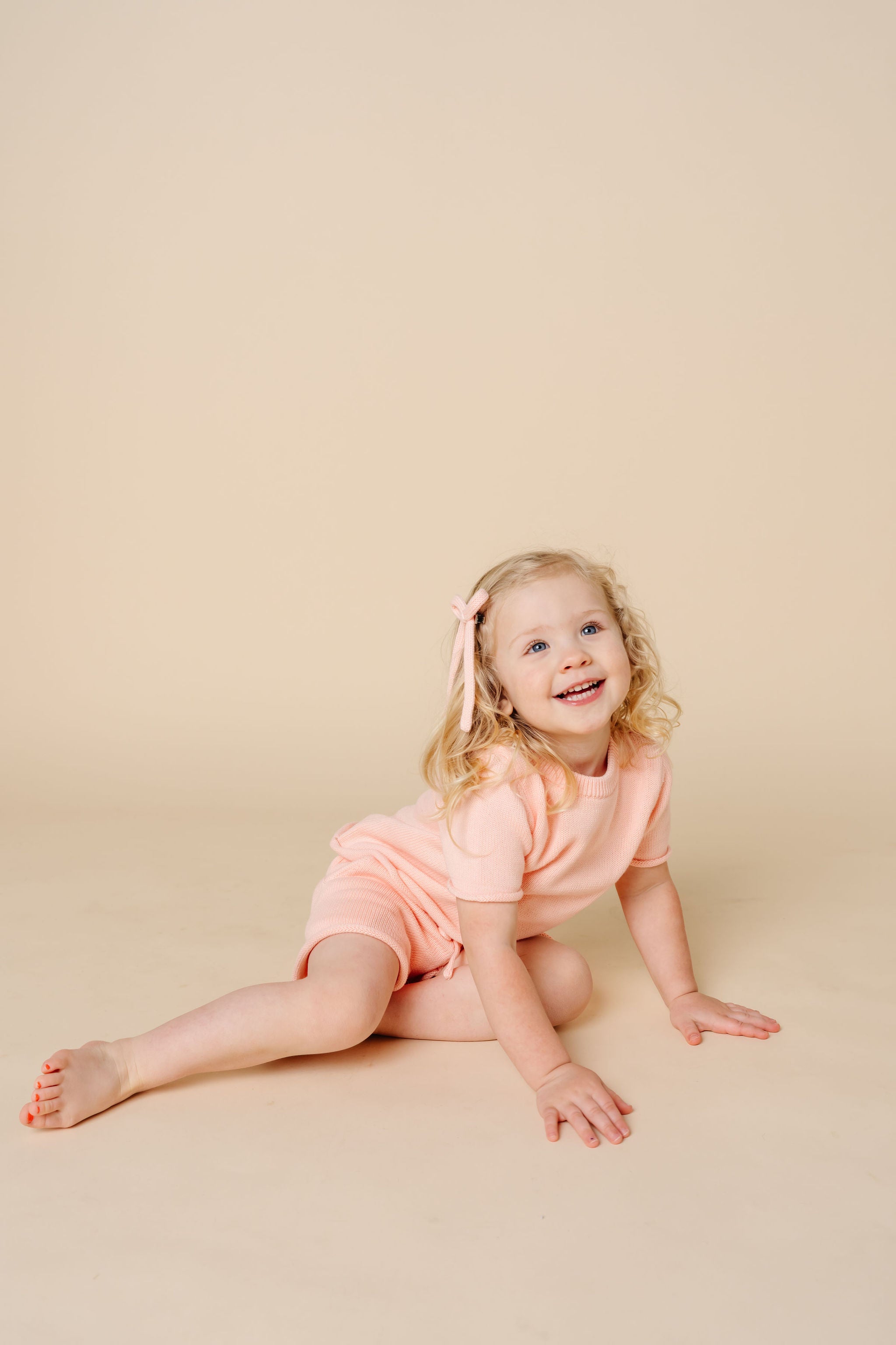 Sweater Bow - Ballet Knit Sash Clip