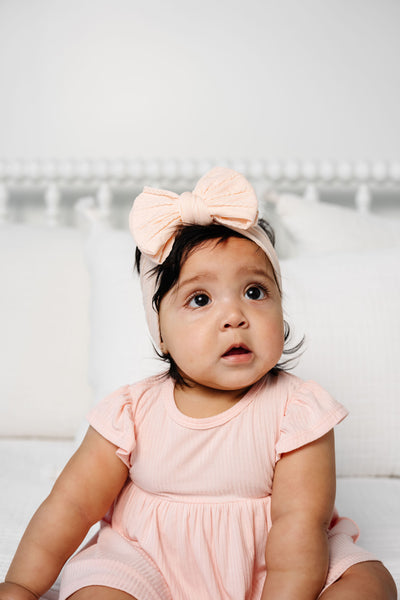Cable Knit Headband - Blush