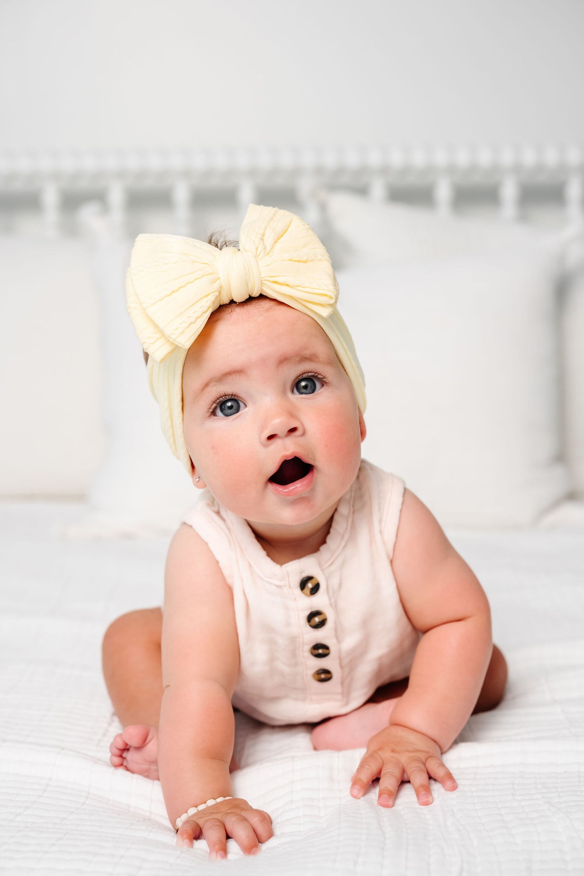Cable Knit Headband - Lemon Drop