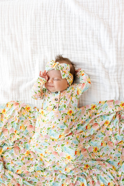 Matilda Newborn Headband Bundle + Knotted Gown