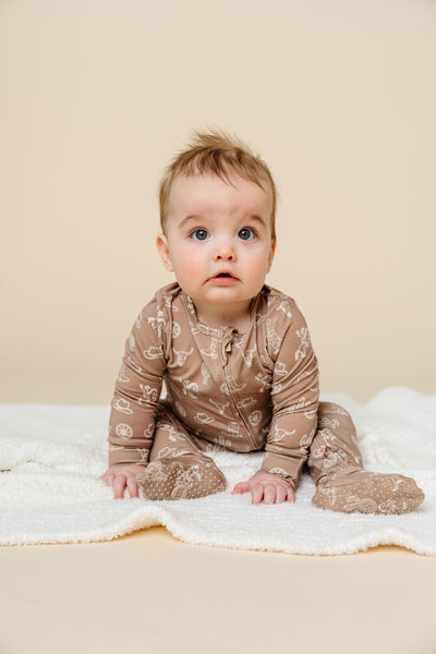 Wyatt Zipper Footies