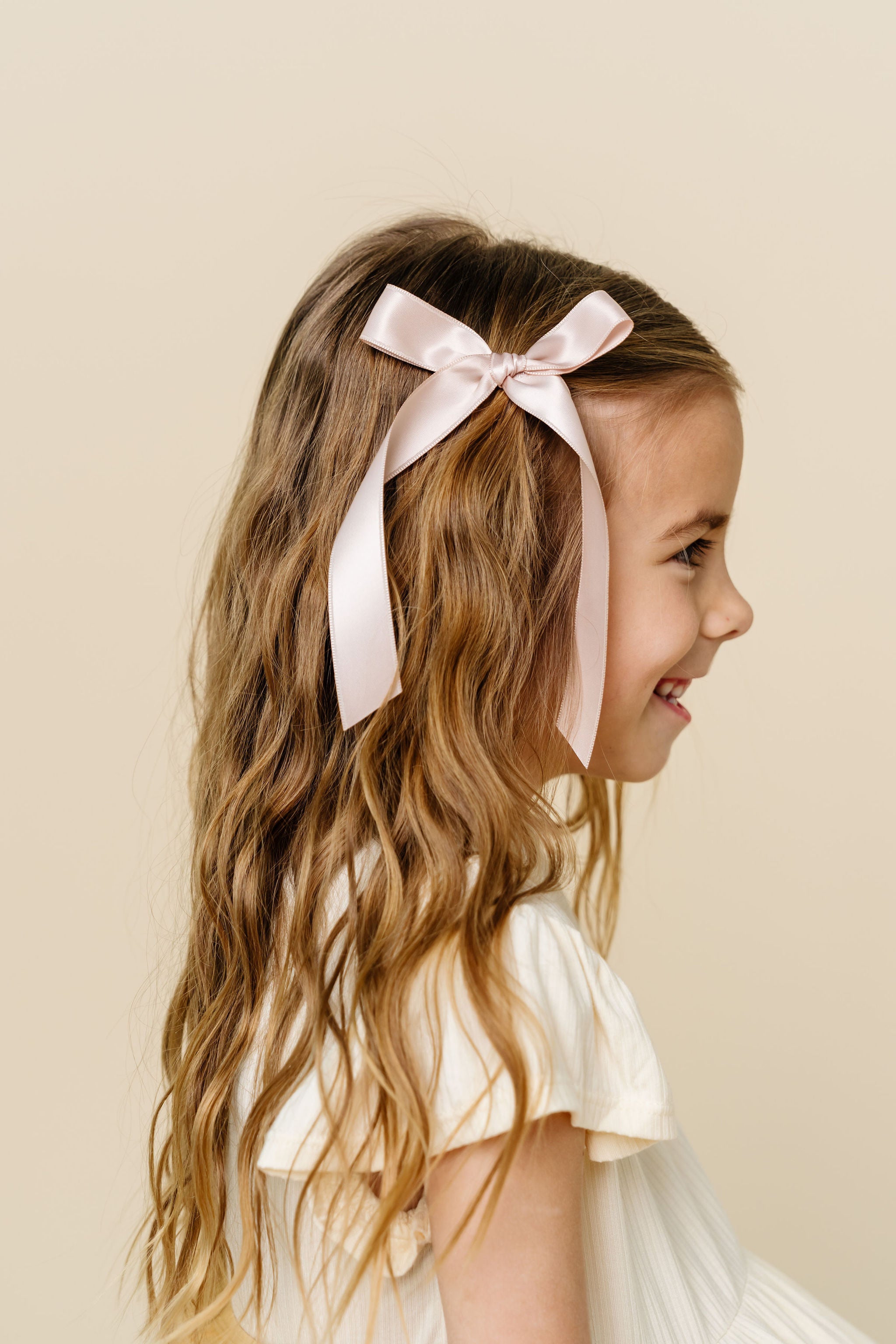 Satin Bow - Primrose Sash Clip