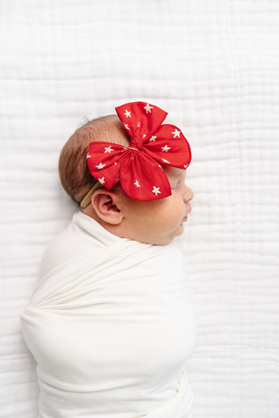 Heirloom Bow - Red Star Headband
