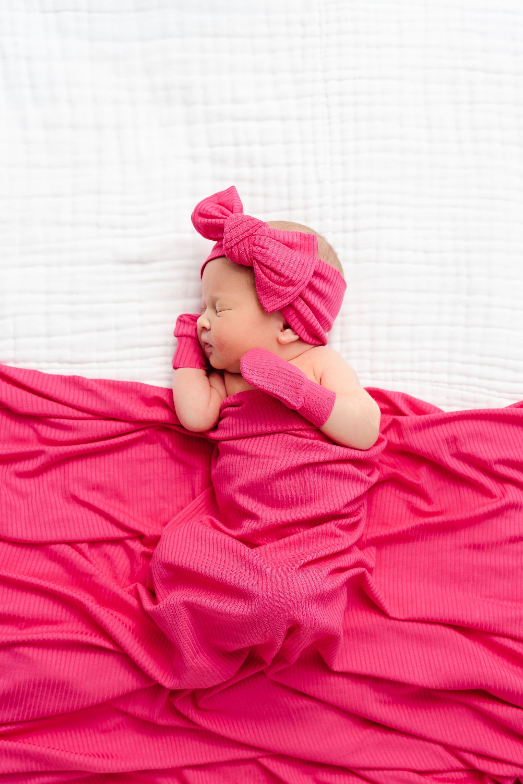 Barbie Ribbed Newborn Headband Bundle (Gown)
