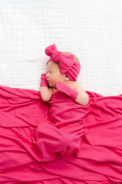 Barbie Ribbed Swaddle Blanket