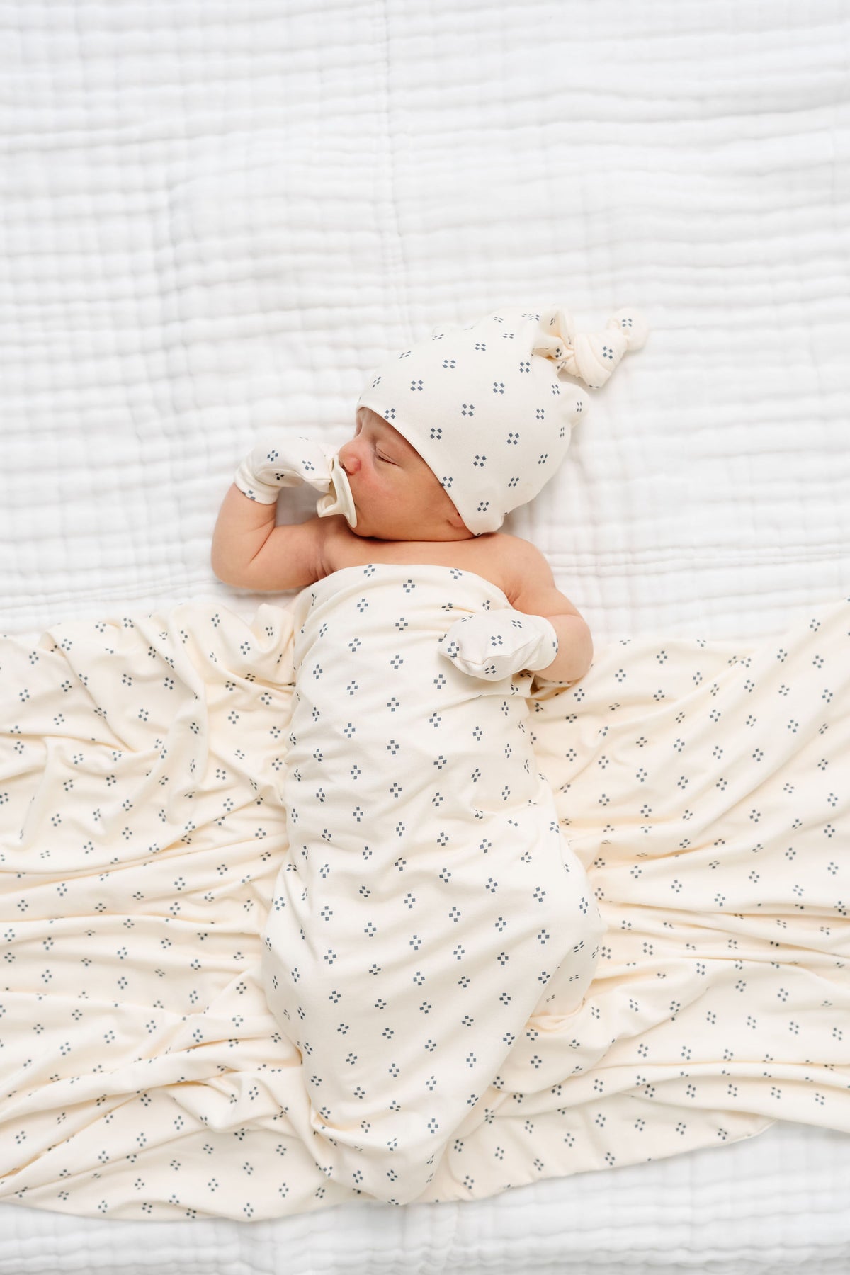Louie Newborn Hat Bundle + Knotted Gown