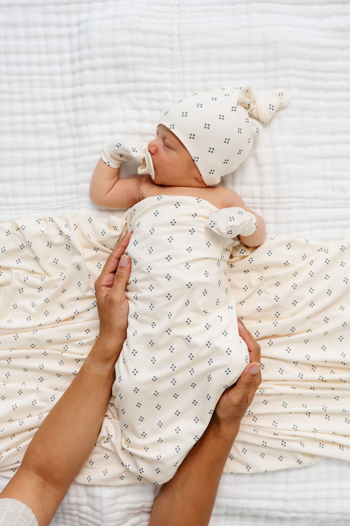 Louie Newborn Hat Bundle + Knotted Gown