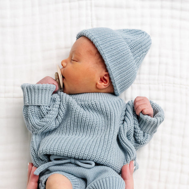 Knit Beanie - Steele