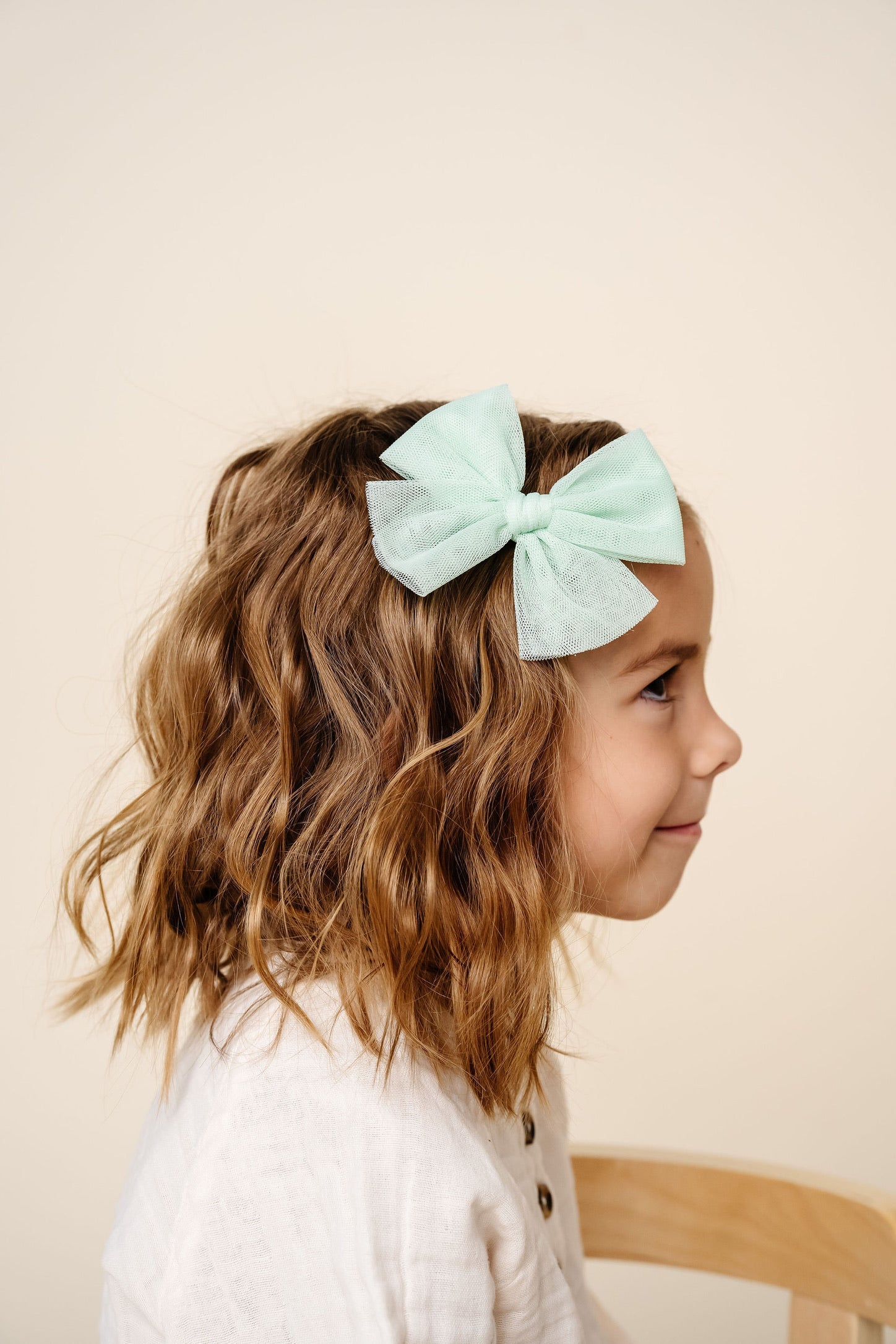 Tulle Bow - Pistachio
