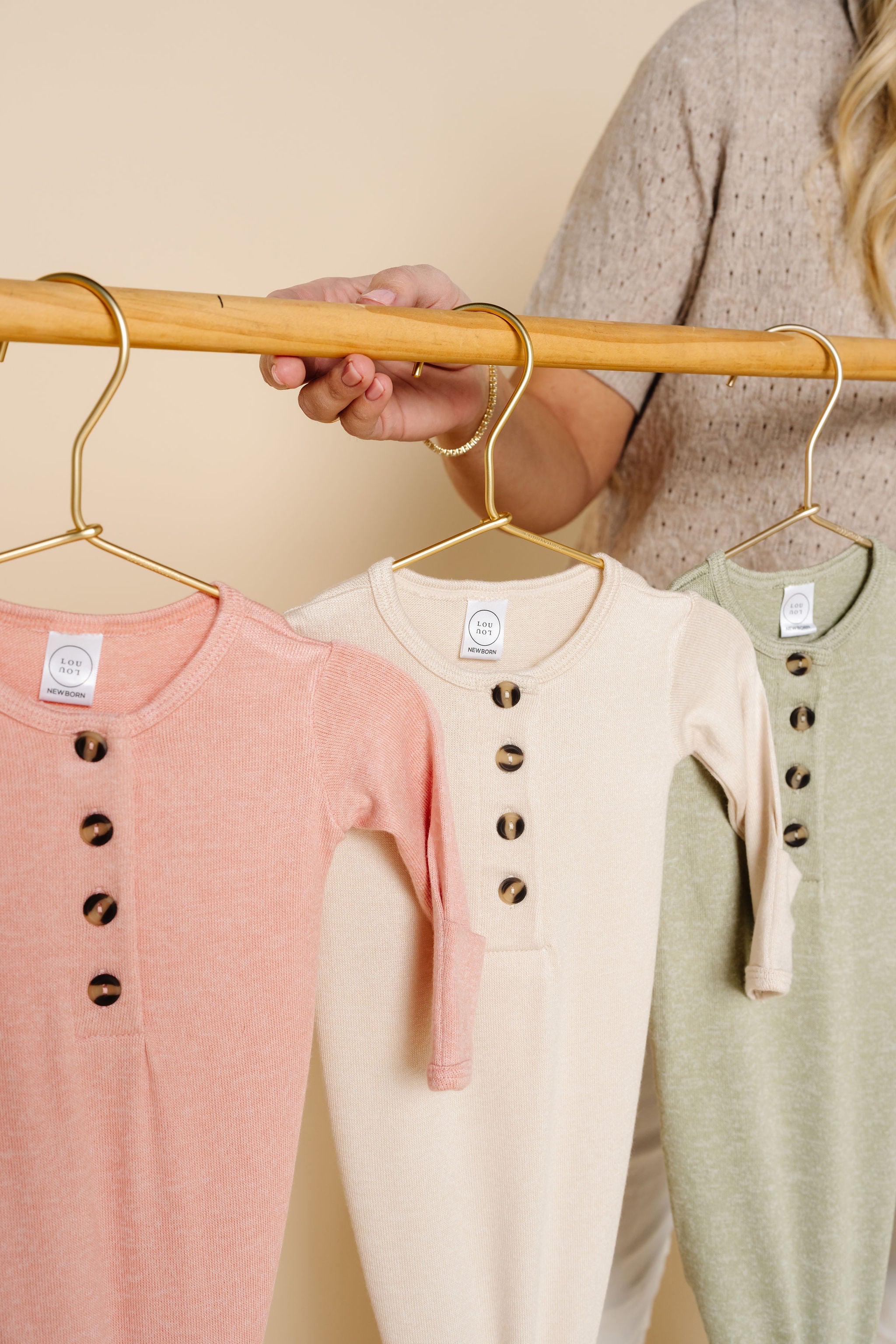 Collins Plush Knit Zipper Footies