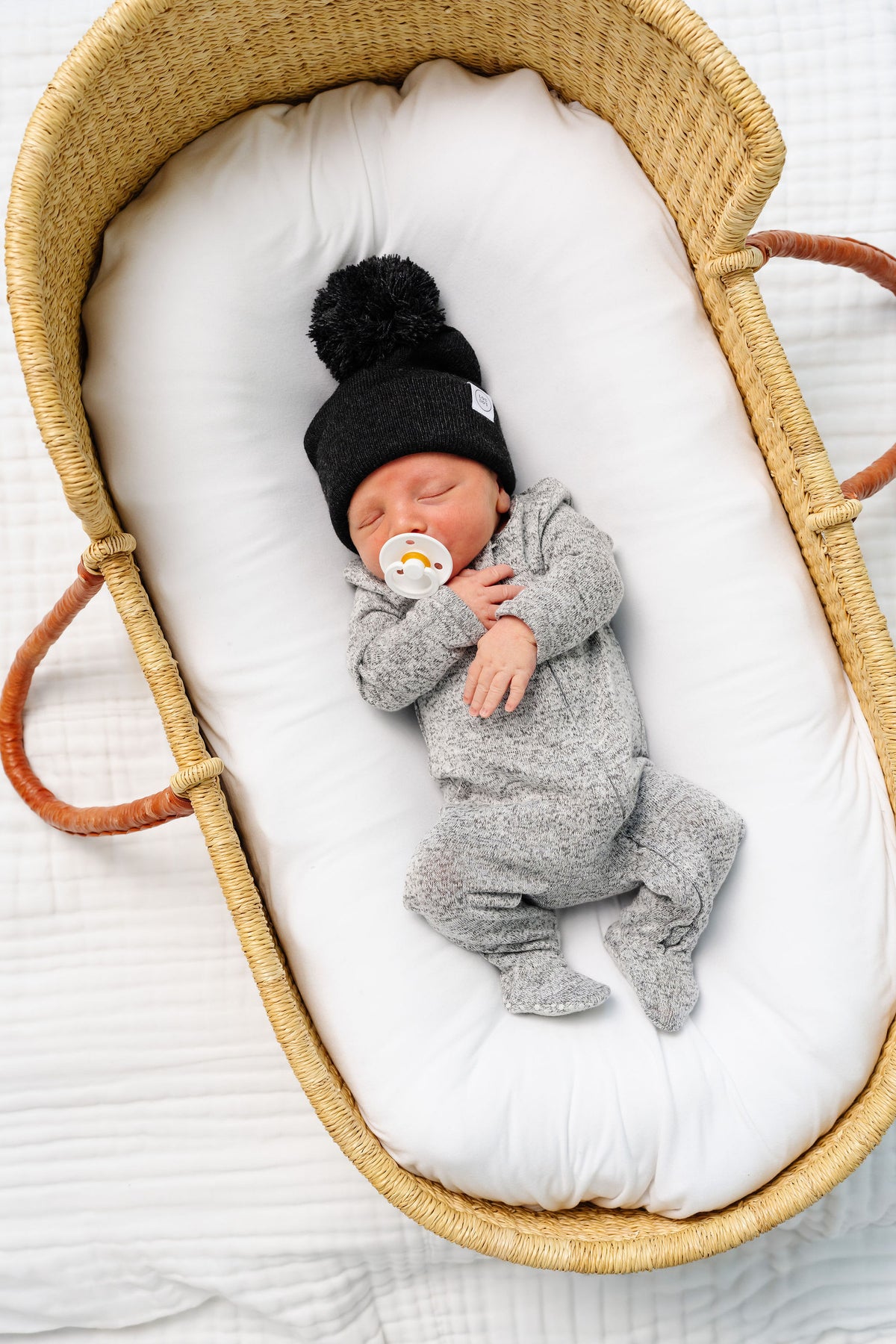 Sam Plush Knit Zipper Footies