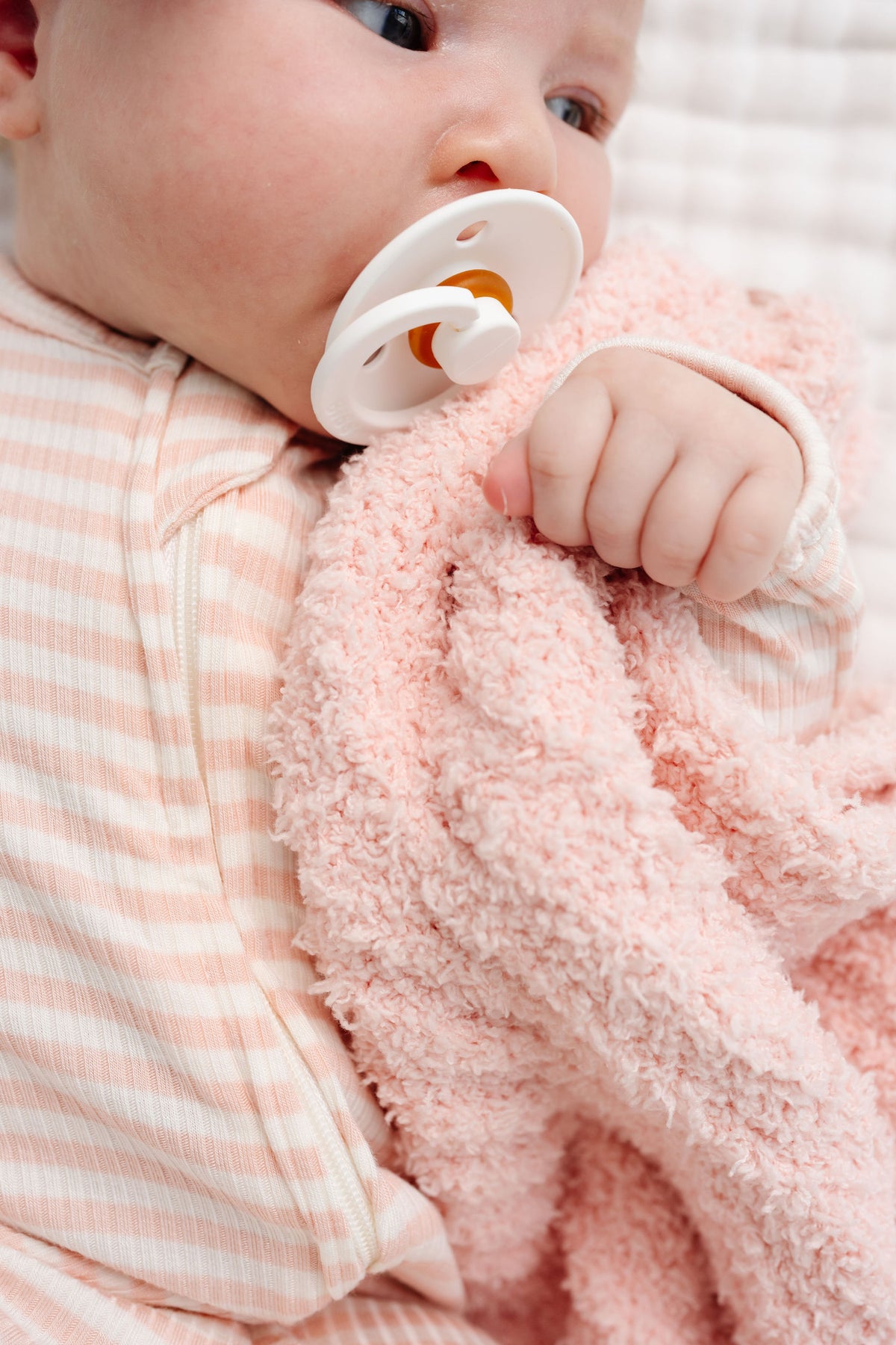 Harper Ribbed Newborn Headband Bundle + Zipper Footie