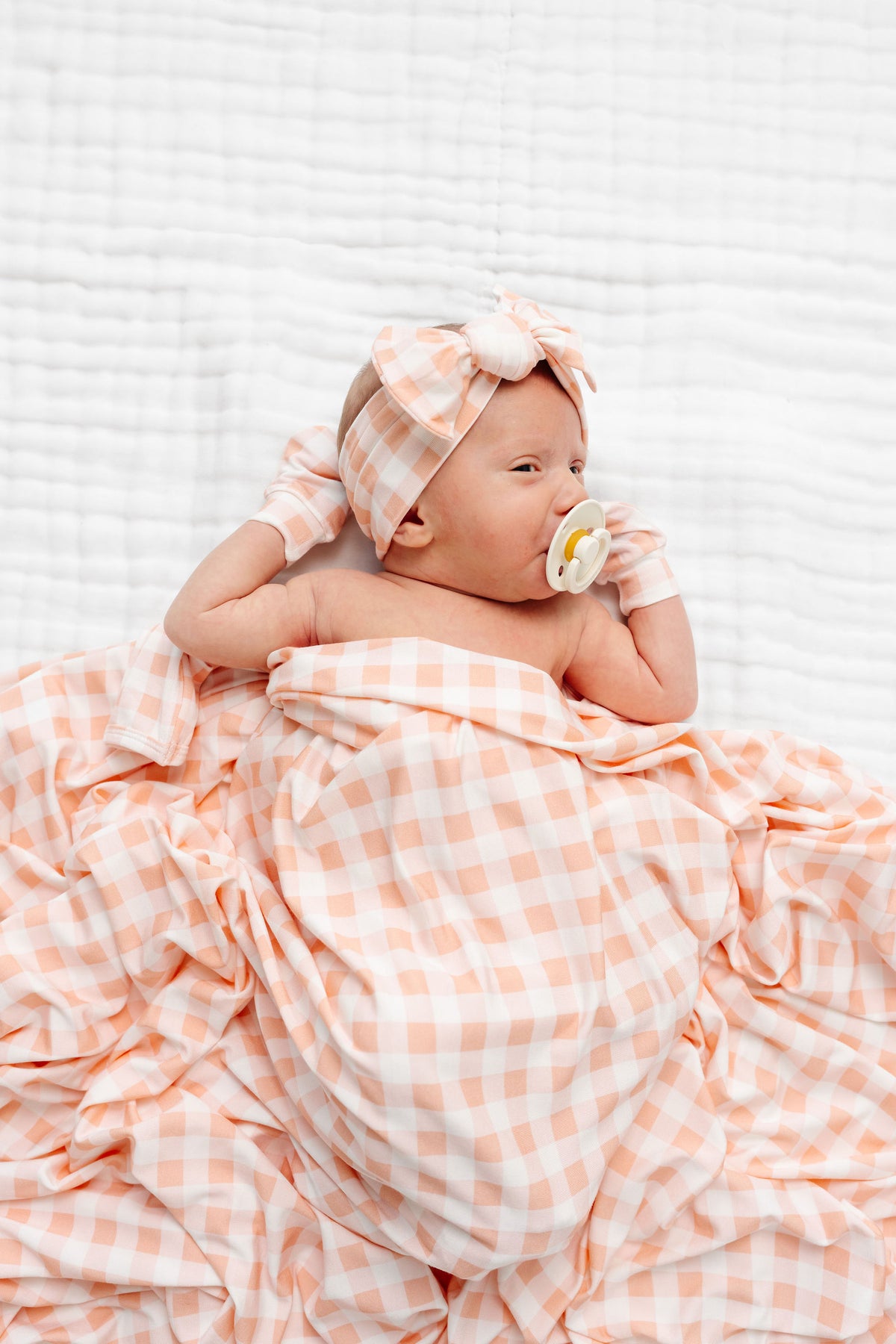 Evie Newborn Headband Bundle + Knotted Gown