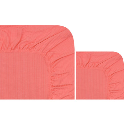Darcy Ribbed Crib Sheet + Changing Pad Cover Pack