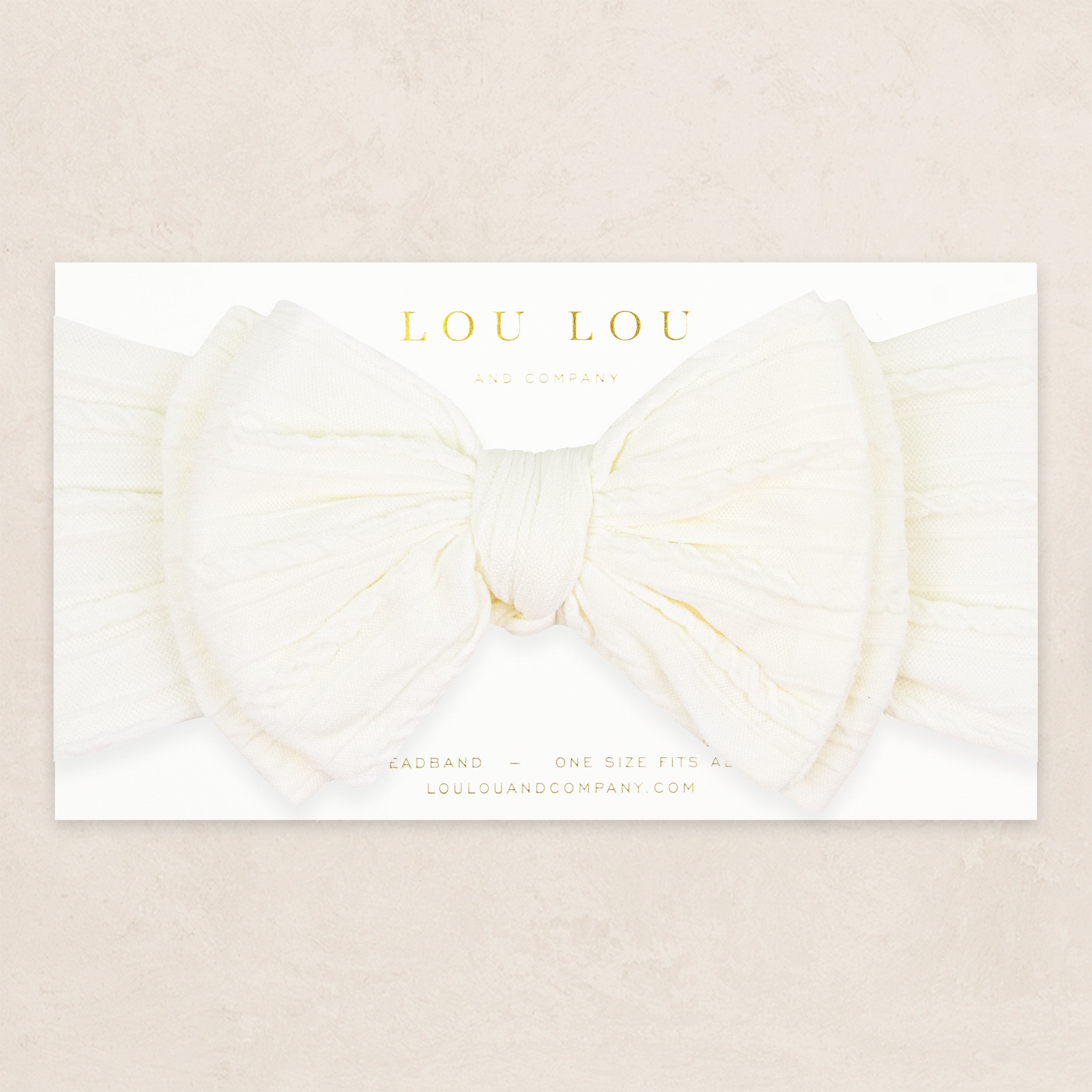 Cable Knit Headband - Ivory
